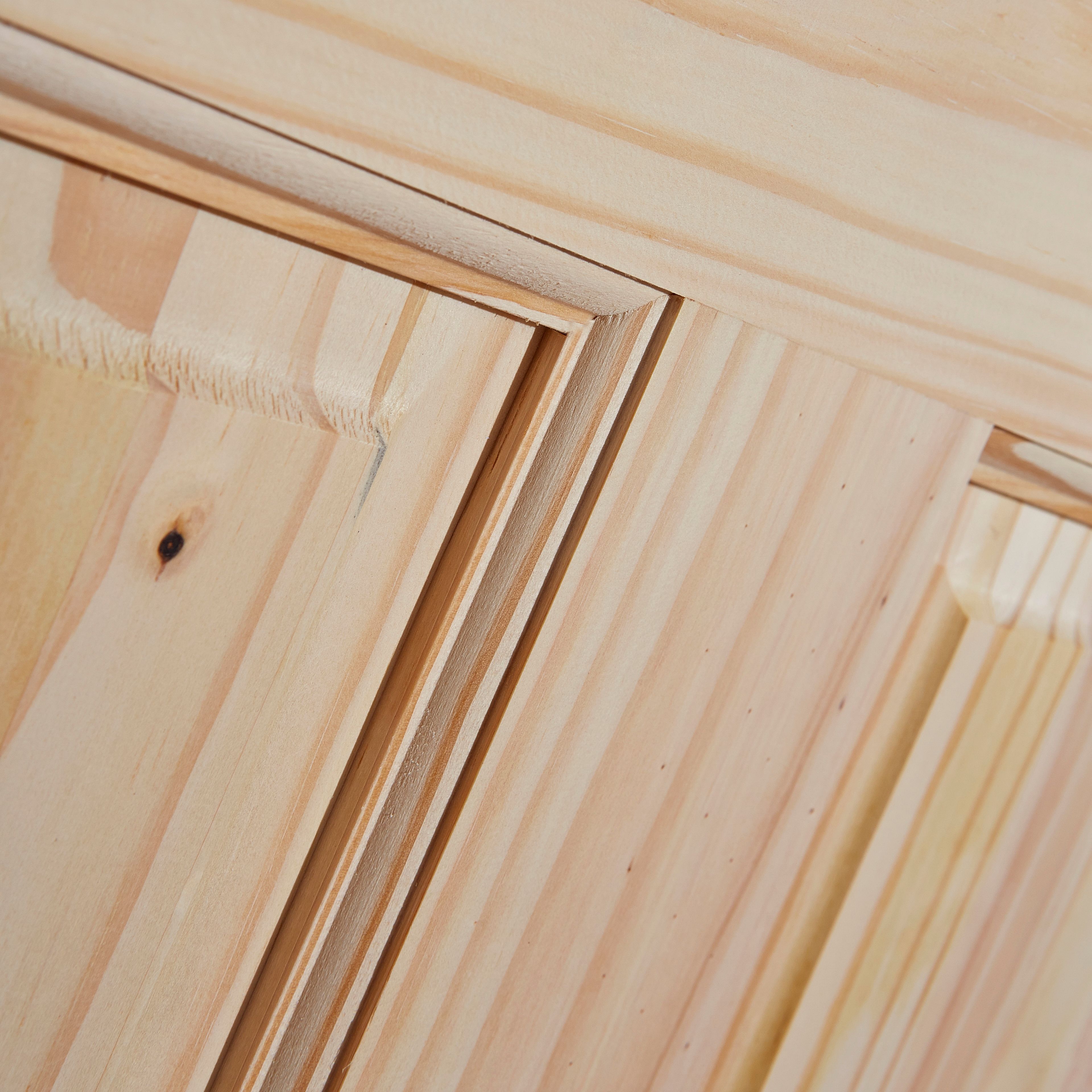 4 Panel Knotty Pine Unglazed Internal Standard Door, (H)1981mm (W)686mm ...