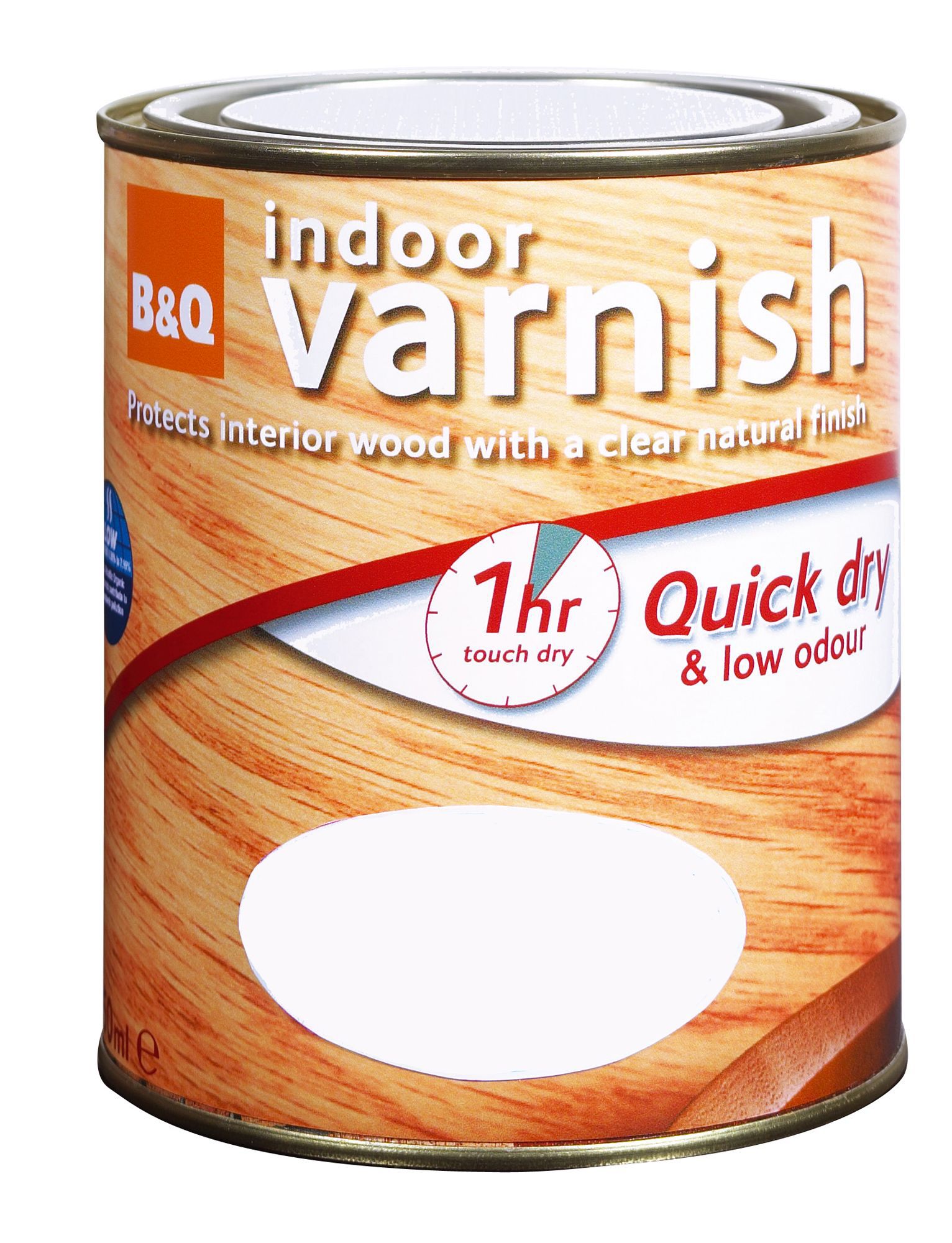 Dulux Trade Quick Dry Interior Clear Satin Wood Varnish 2.5L Tin