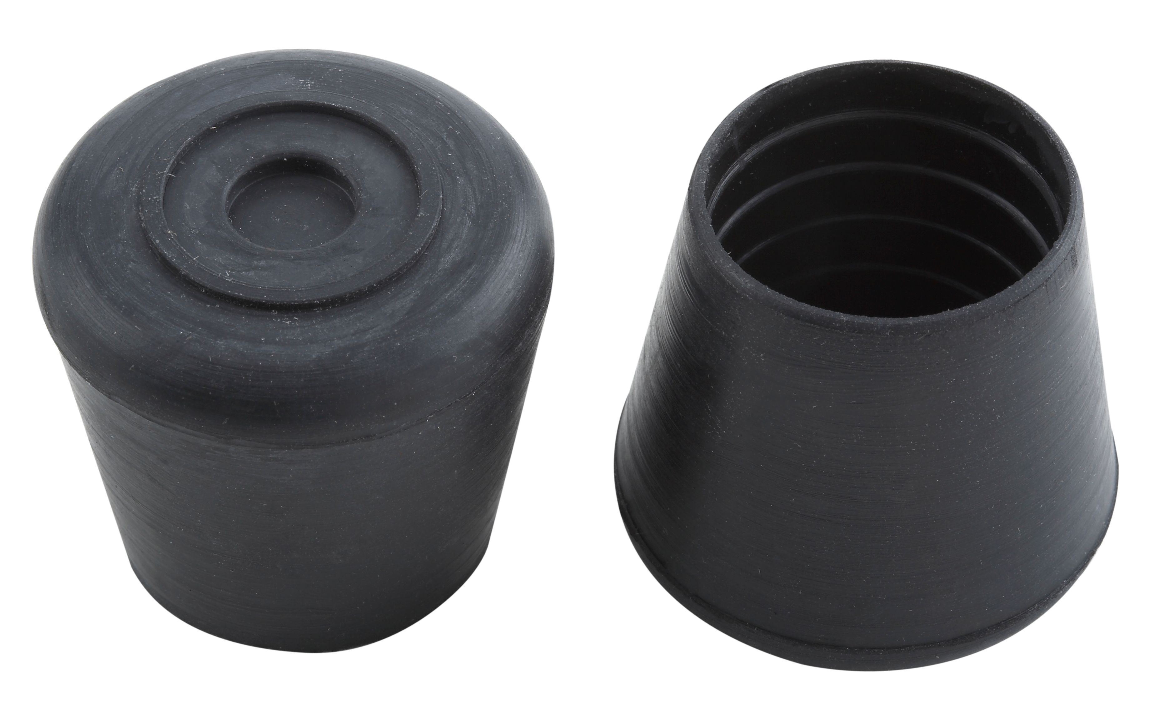 B&Q Black Rubber Castor Cup (Dia)30mm, Pack of 2 Departments DIY at B&Q