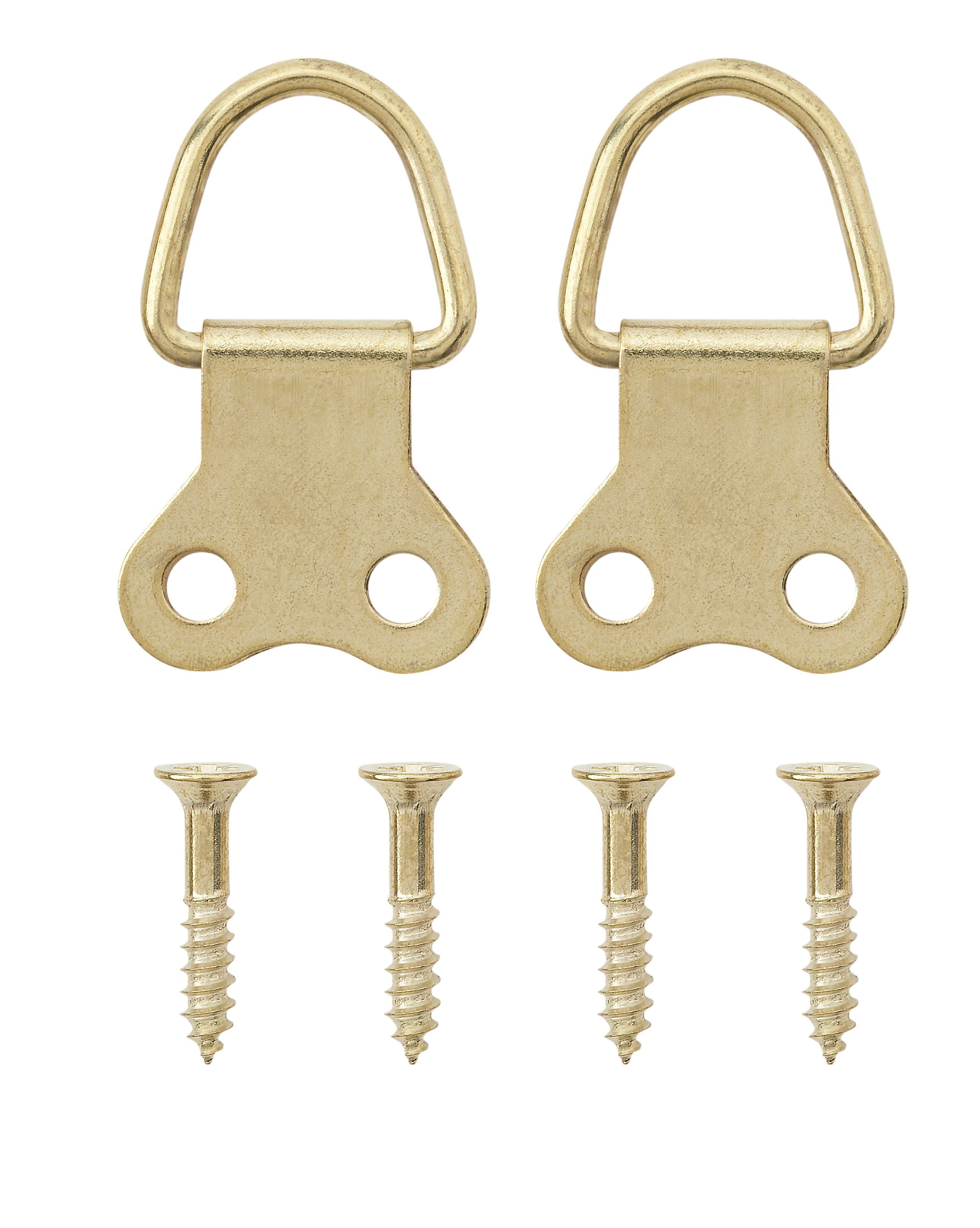 B&Q Brass Effect Picture Hook Pack of 4 Departments DIY at B&Q