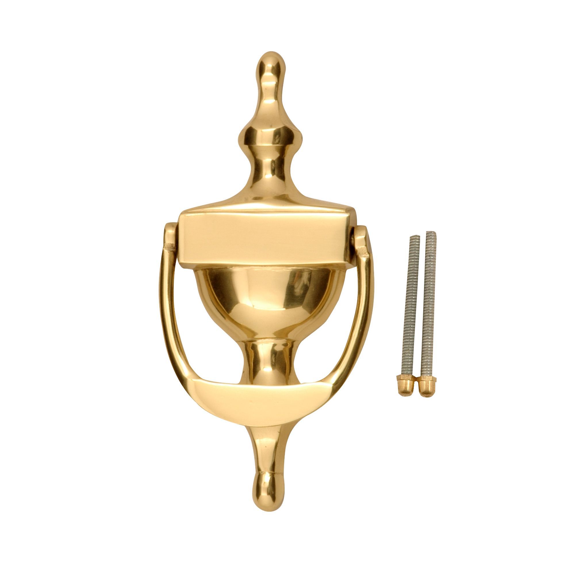 Classic Brass Effect Door Knocker Rooms DIY at B&Q