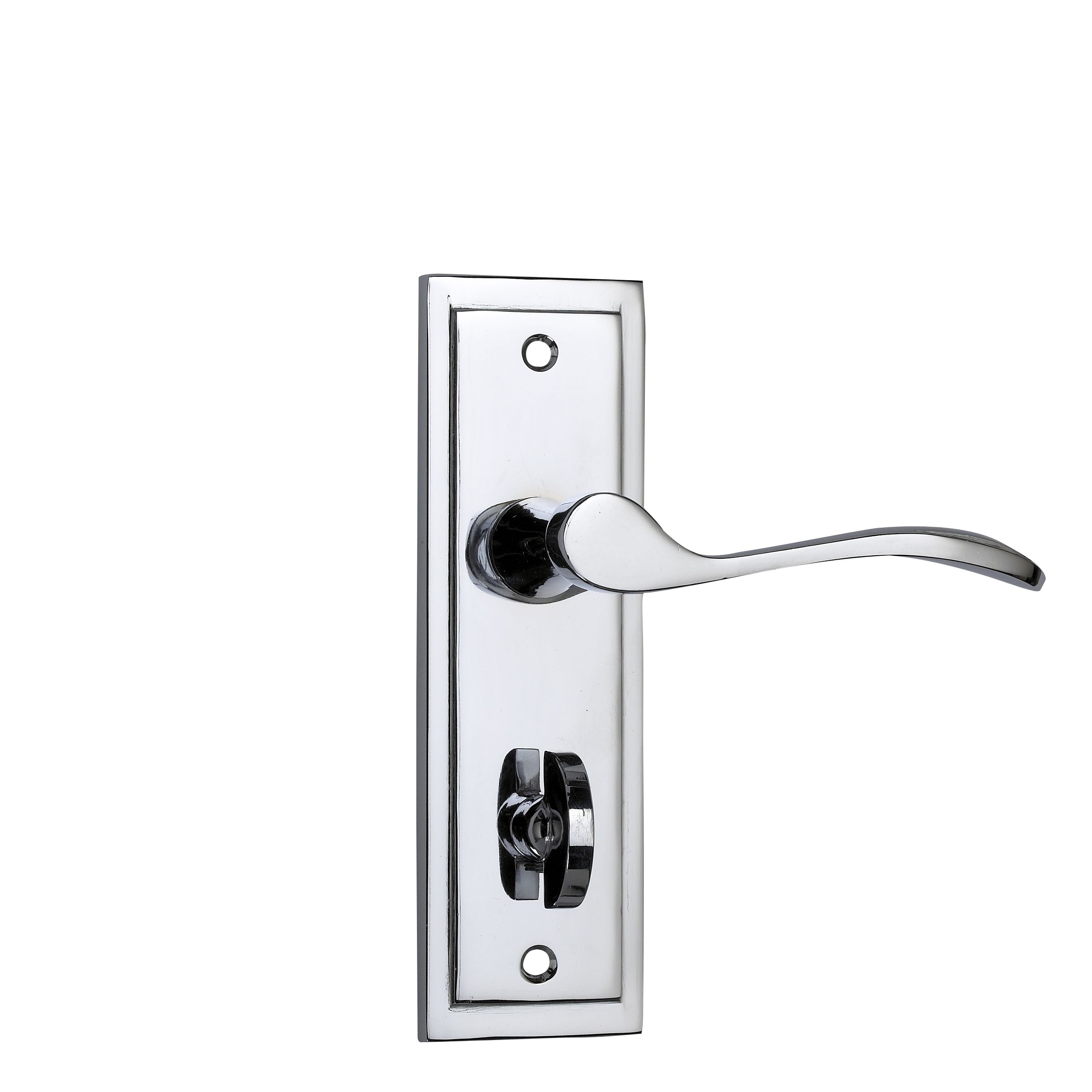 B&Q Mpp Polished Straight Bathroom Door Handle, Set of 1 Departments