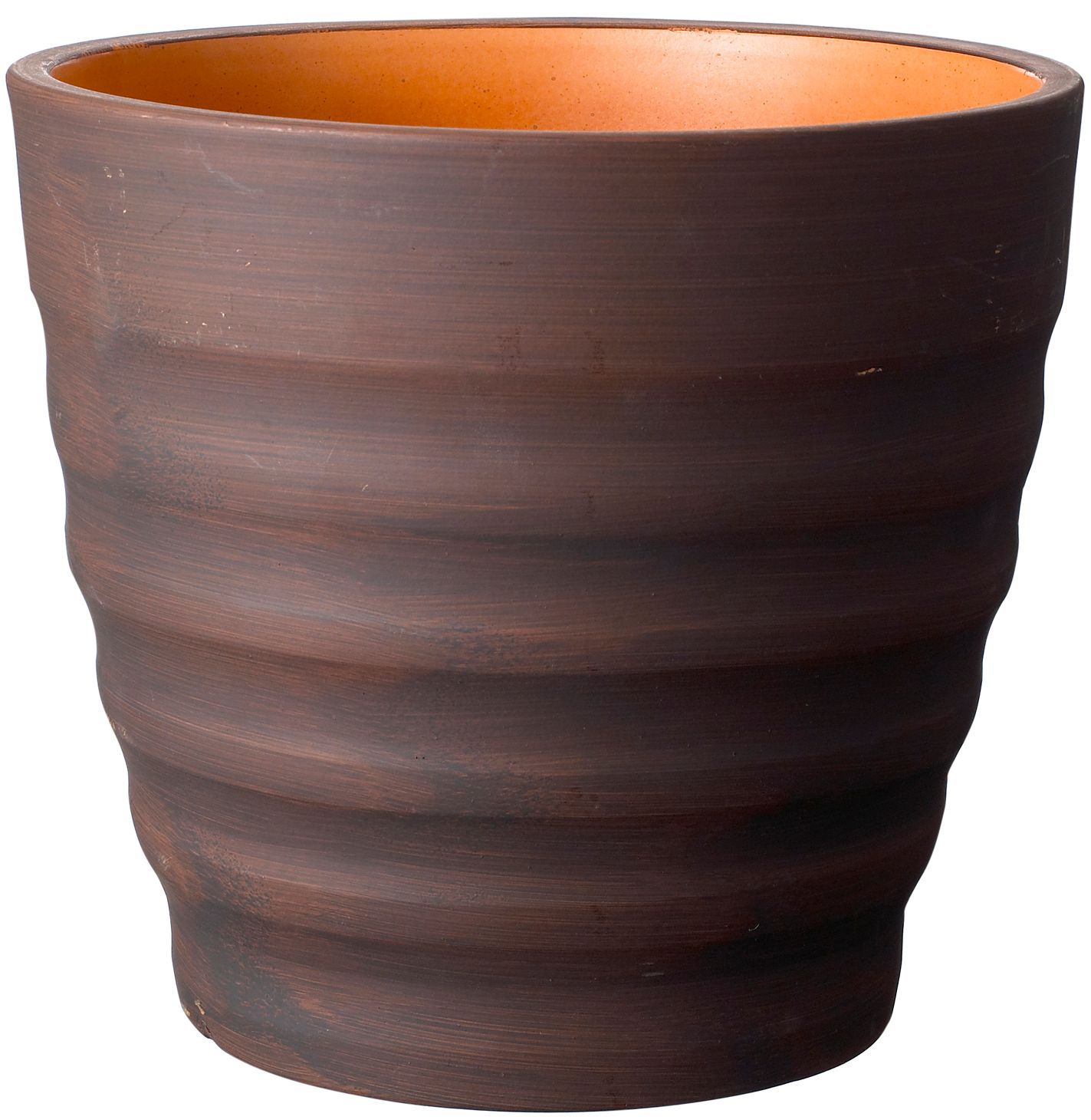 Circular Brown Plant Pot (H)220mm (Dia)240mm Departments DIY at B&Q