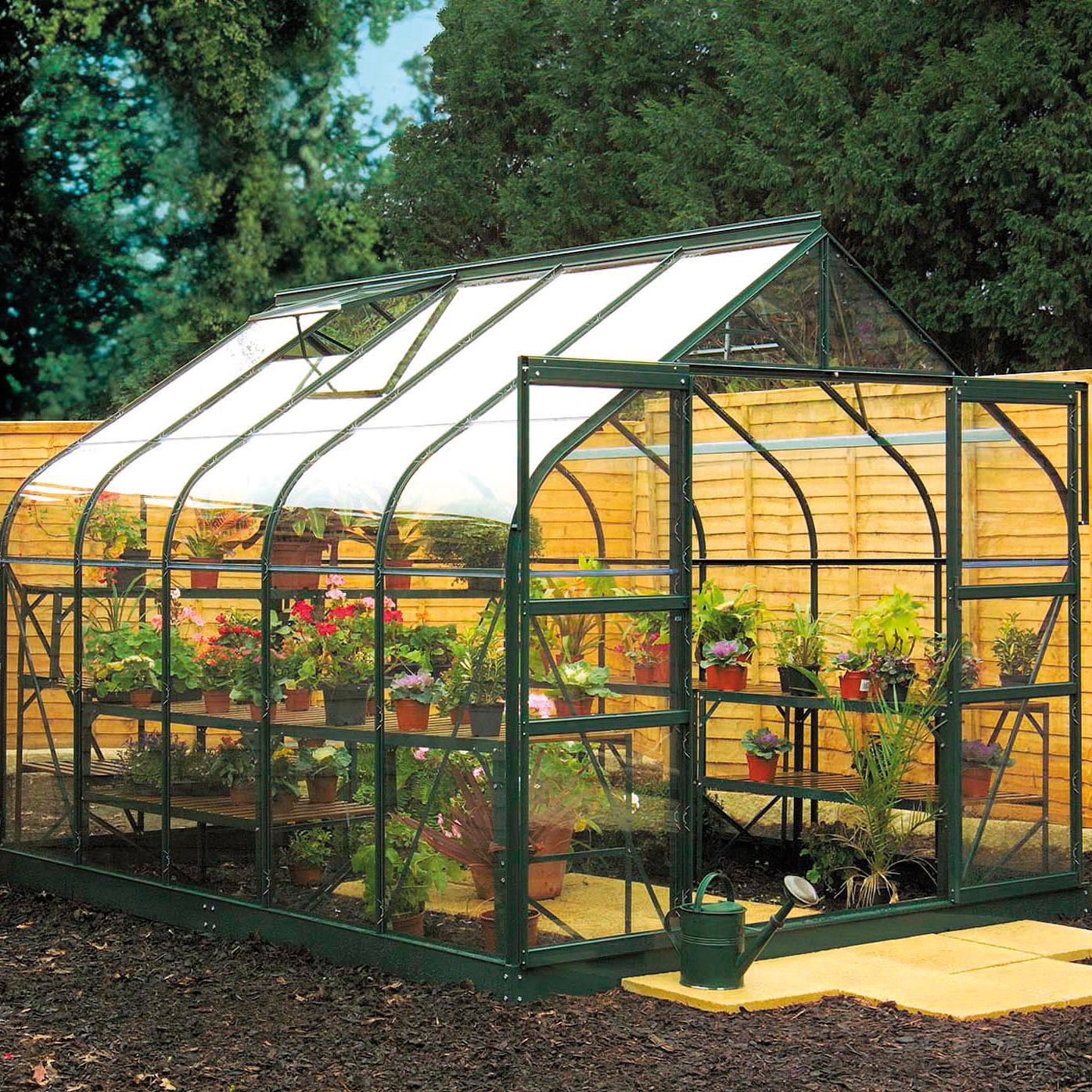 B&Q Metal 8X10 Toughened Safety Glass Greenhouse Departments DIY at B&Q