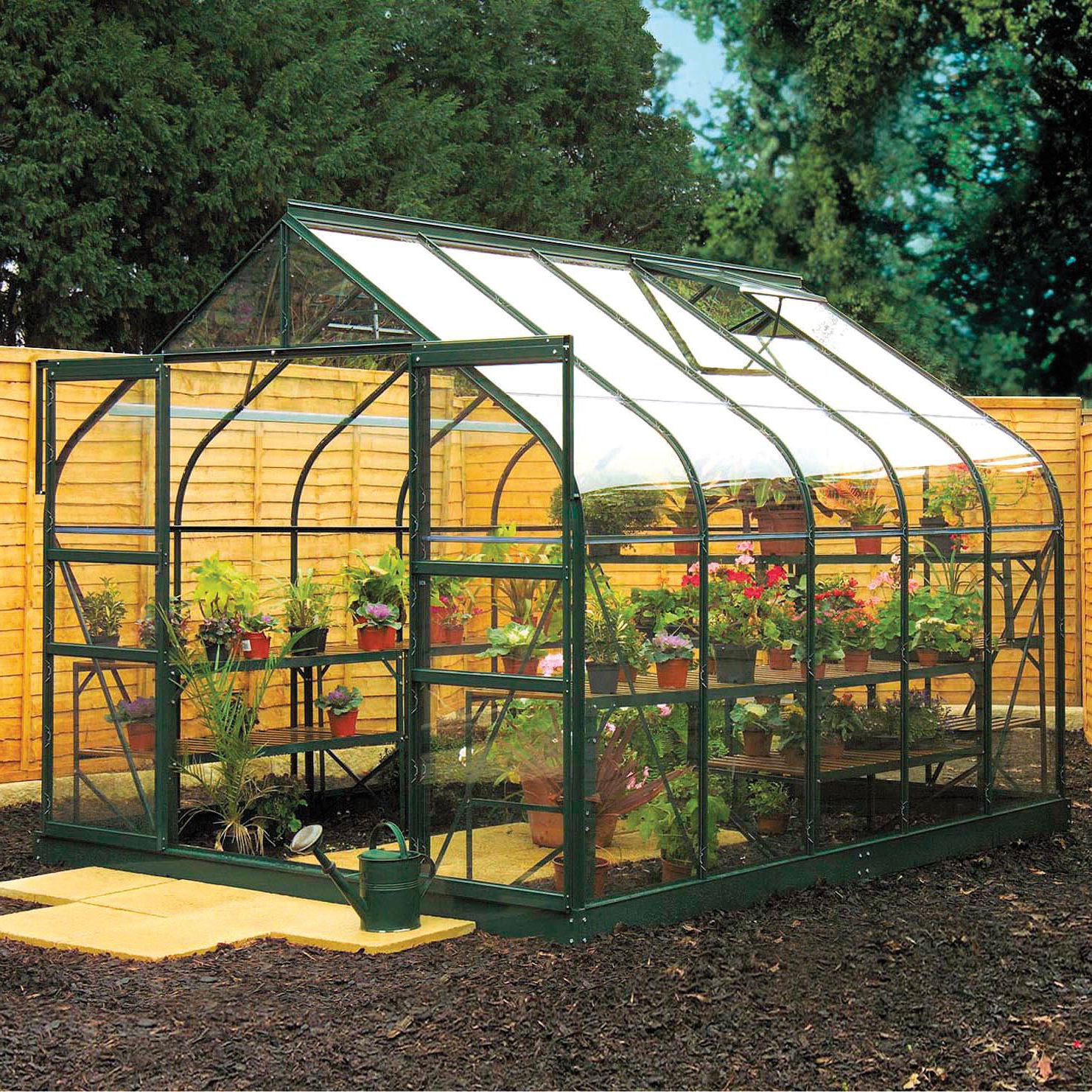 B&Q Metal 8X12 Toughened Safety Glass Greenhouse | Departments | DIY At B&Q