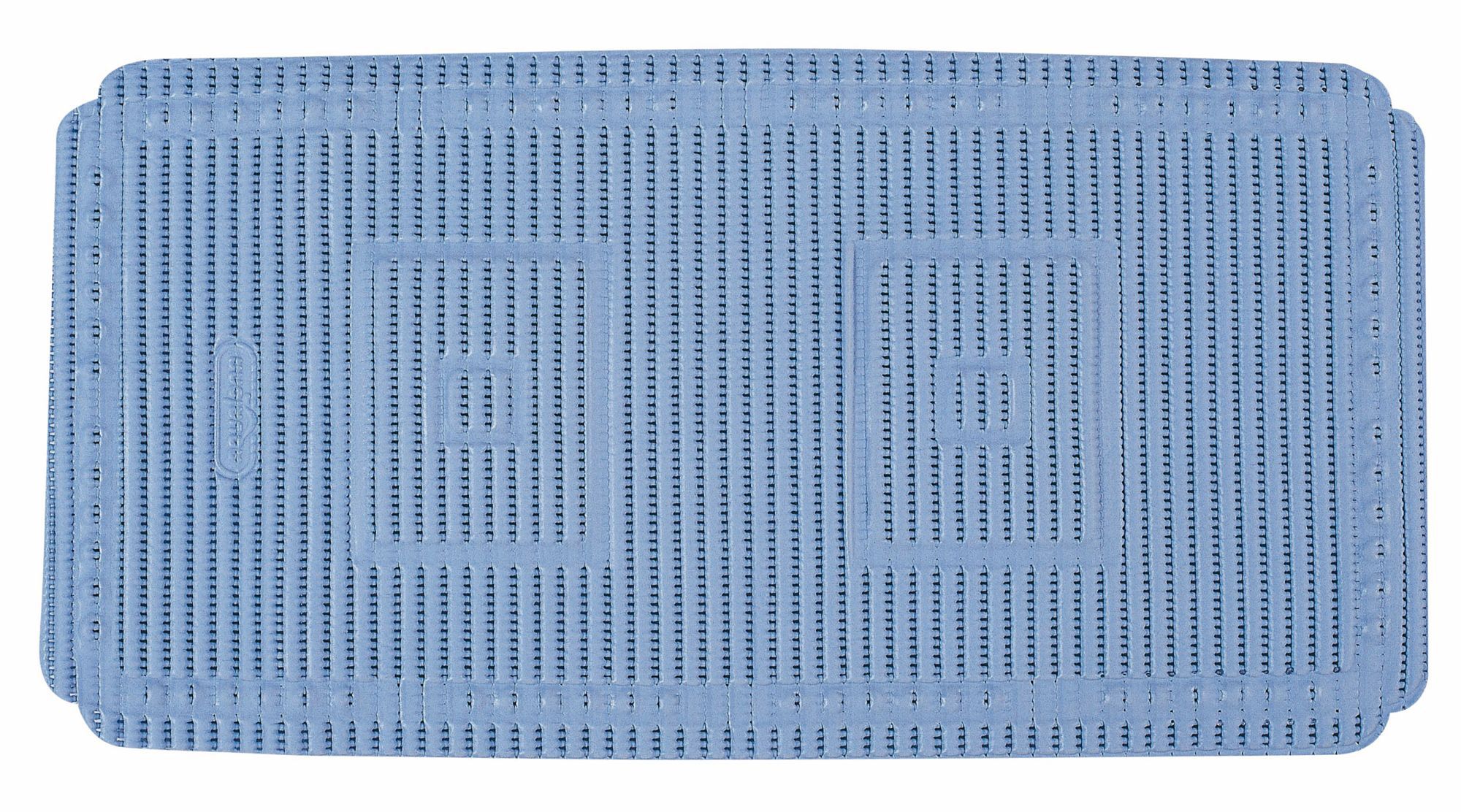B&Q Aquamat Blue PVC Foam Anti-Slip Bath Mat (L)690mm (W)360mm ...