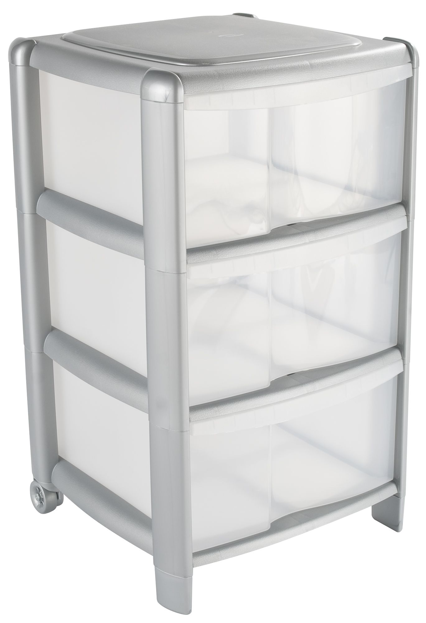 B&Q Clear Plastic Drawer Tower Unit Departments DIY at B&Q