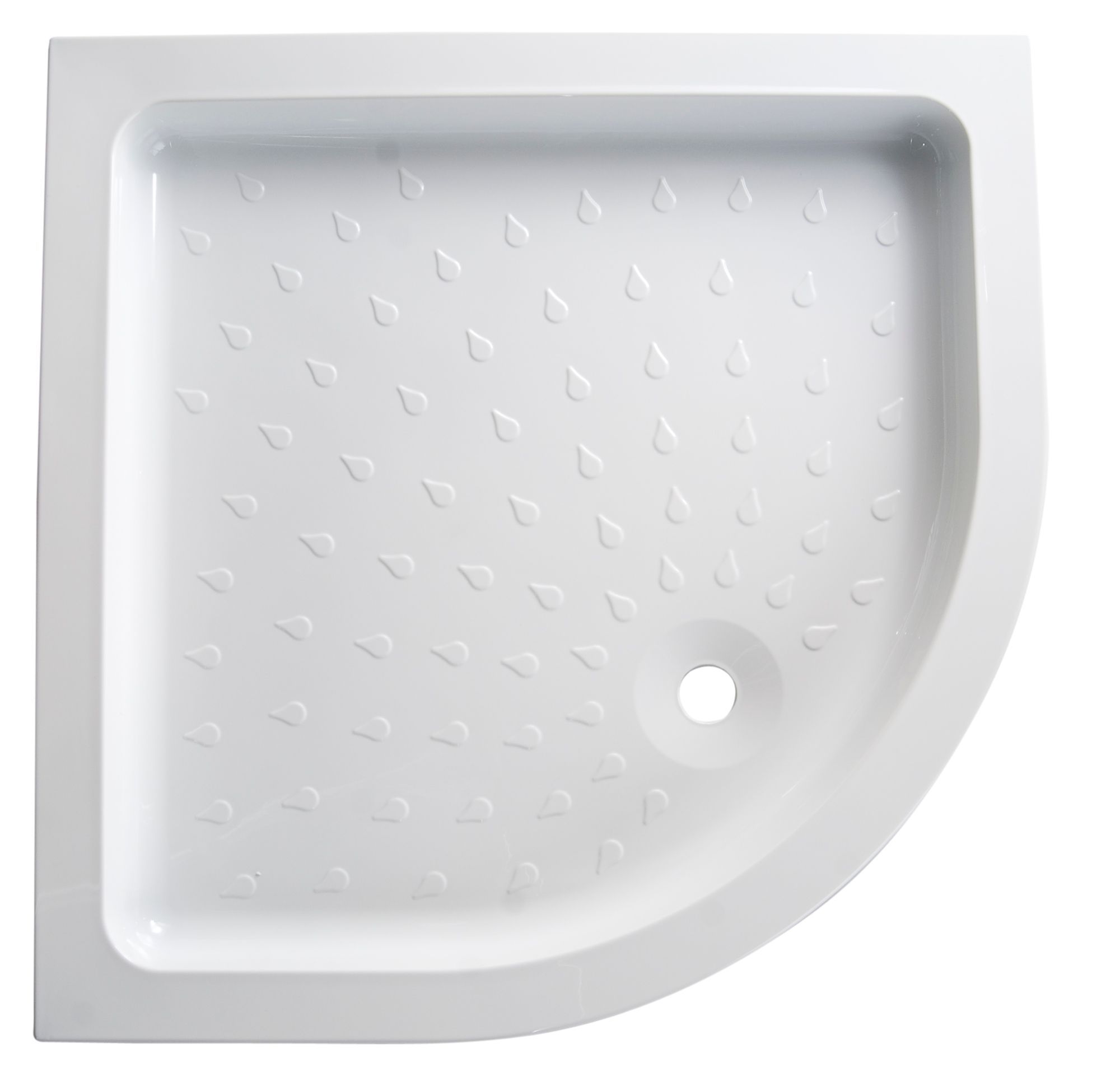 B&Q High Wall Quadrant Shower Tray (L)900mm (W)900mm (D)95mm