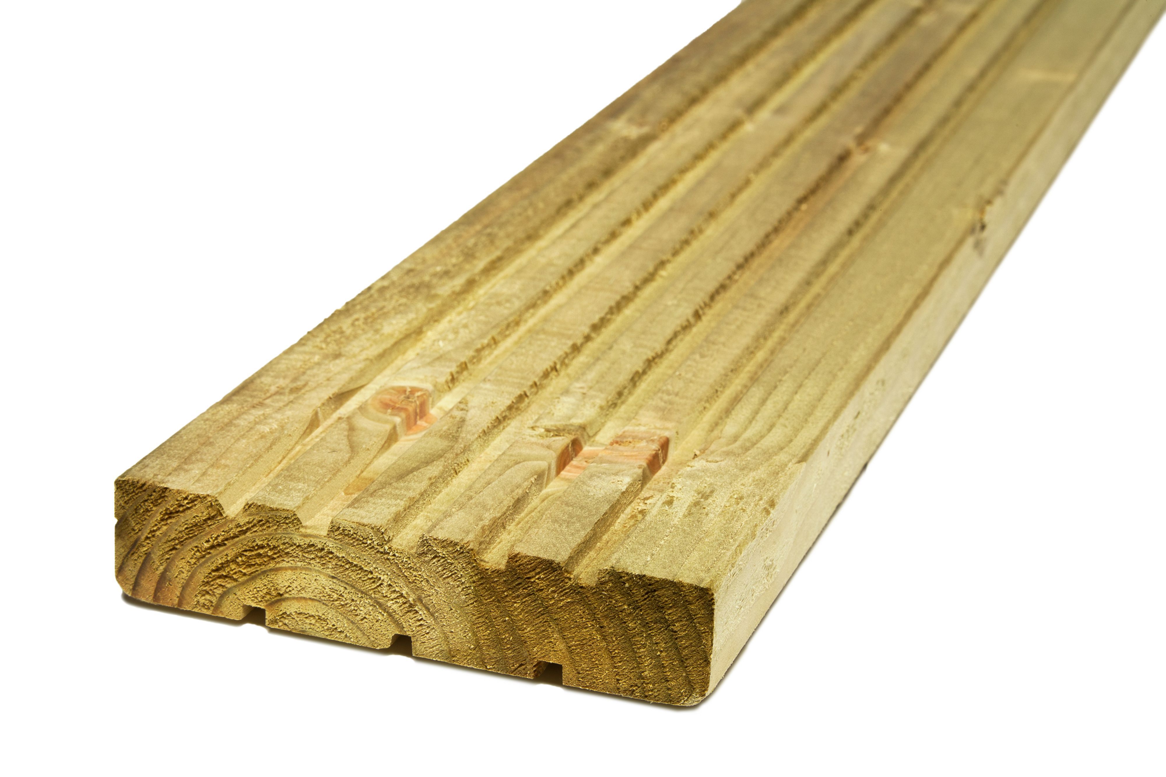 Metsä Wood Deck Board Green Softwood Reversible Deck Board (T)25mm (W ...