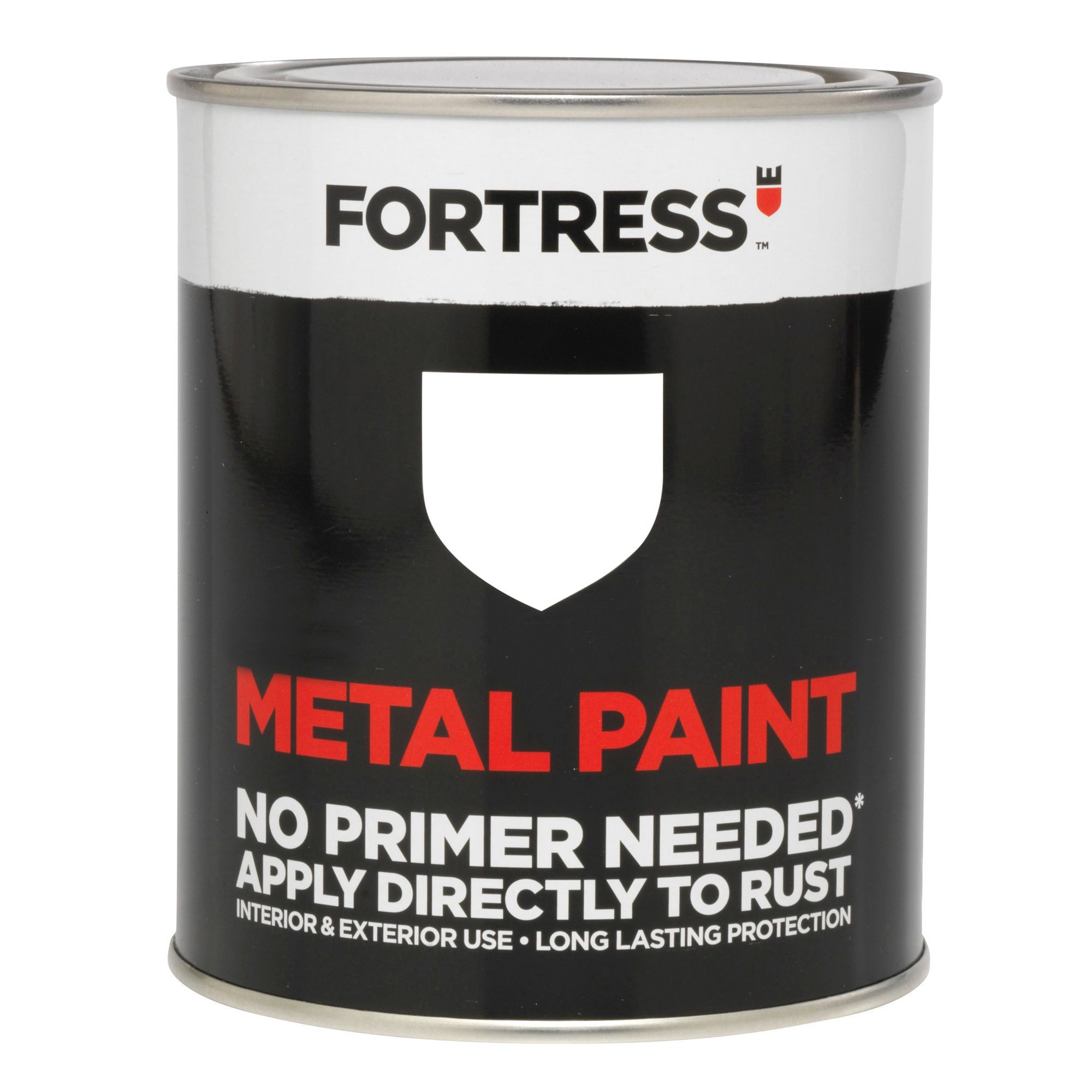 Fortress White Gloss Metal Paint 250 ml Departments DIY at B&Q
