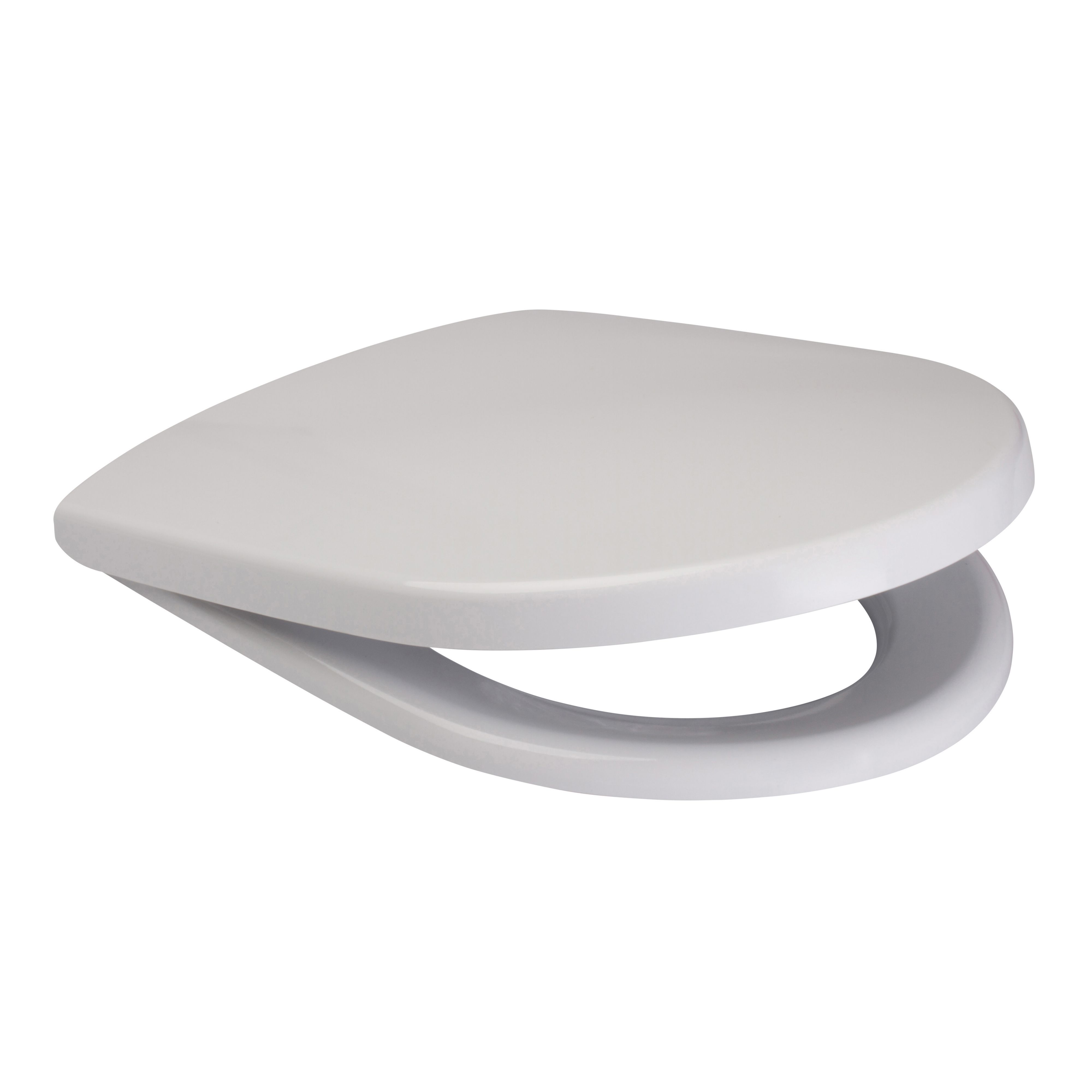 Cooke & Lewis Luciana White Toilet Seat | Departments | DIY at B&Q