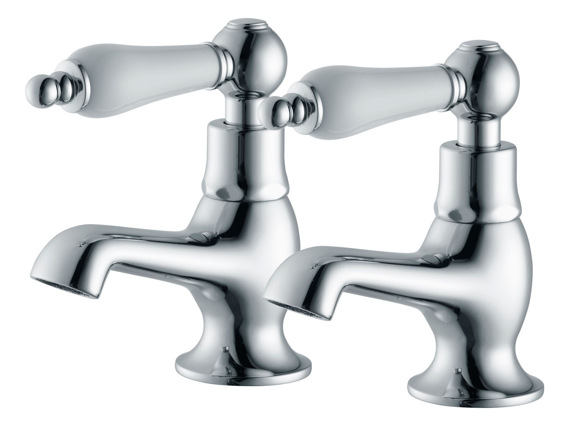 Cooke & Lewis Timeless Hot & Cold Basin Pillar Tap | Departments | DIY ...