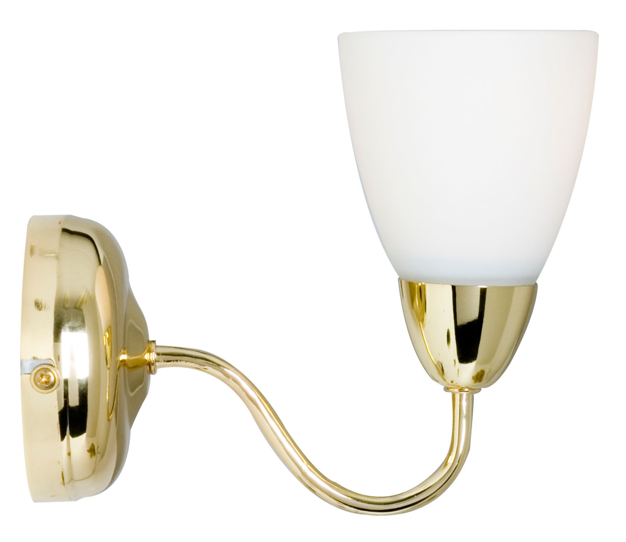 Virgo Brass Effect Single Wall Light Departments DIY at B&Q