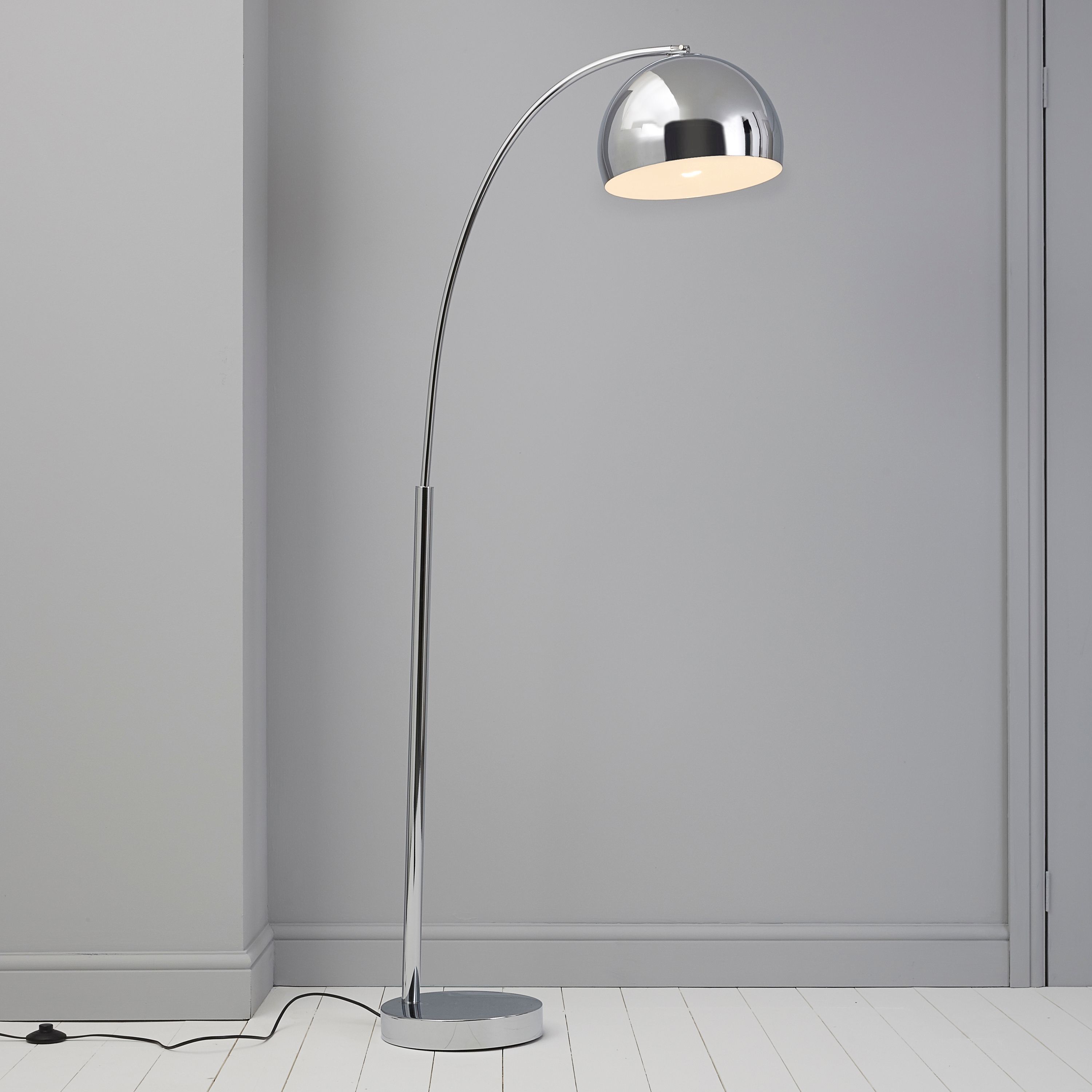 Plymouth Brown & Cream Floor Lamp | Departments | DIY at B&Q