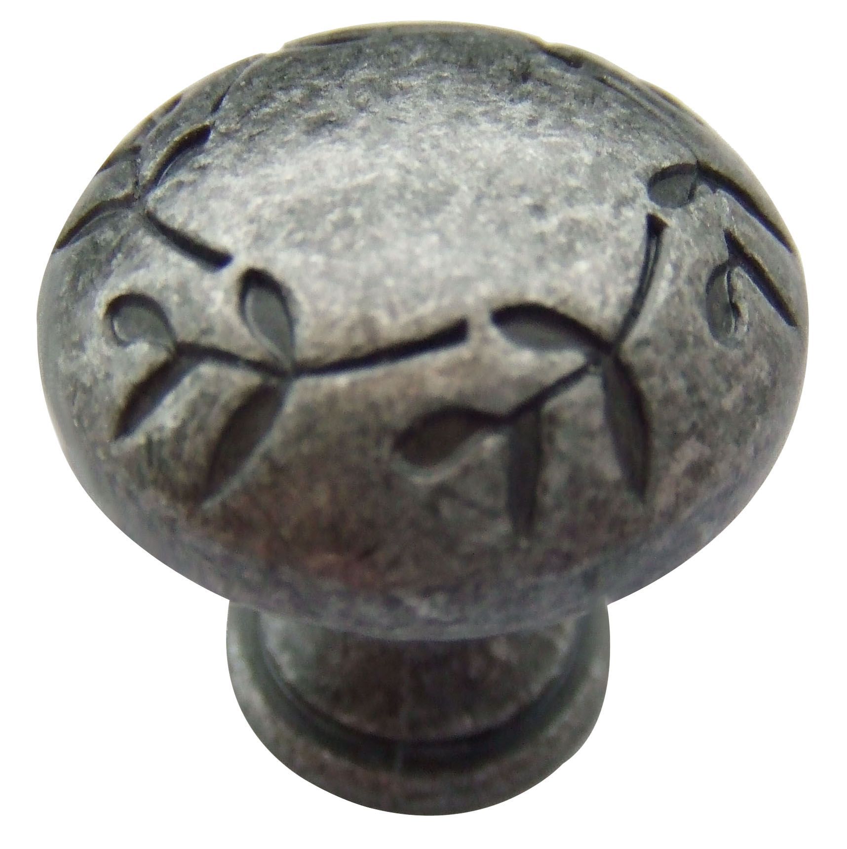 B&Q Antique Pewter Effect Round Furniture Knob, Pack of 1 Departments