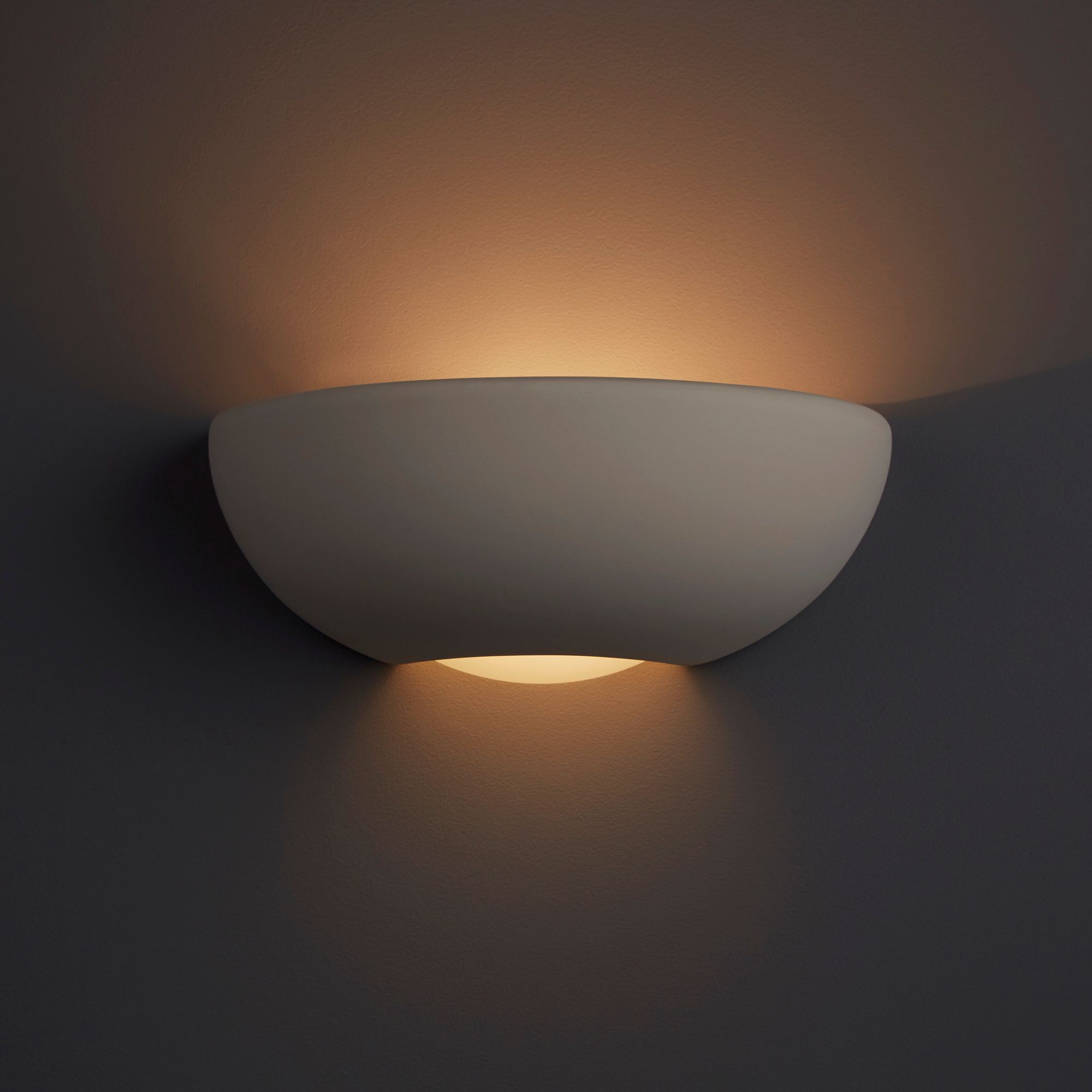 Volos Sphere White Single Wall Light Departments DIY at Bamp;Q