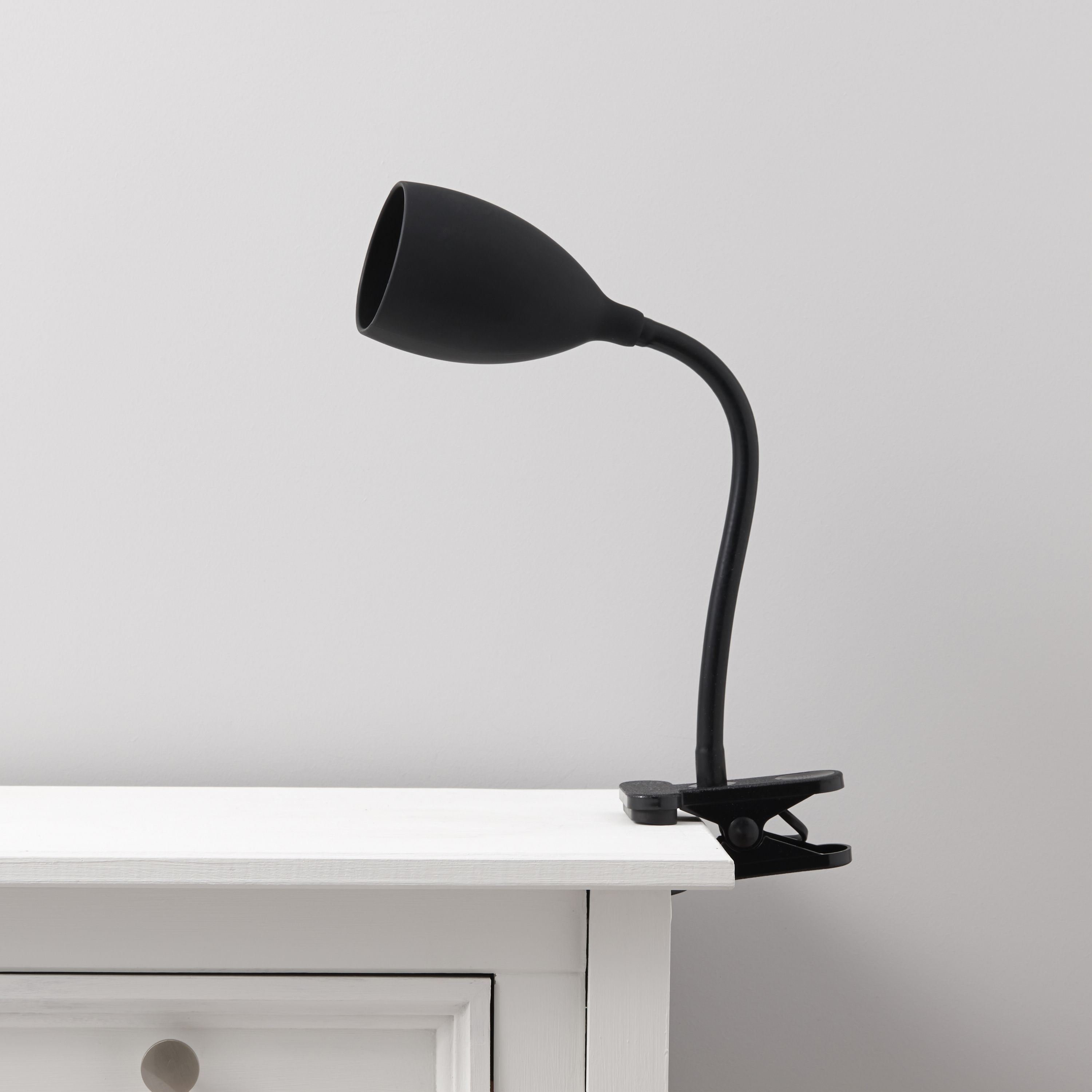 Dana Black ClipOn Desk Lamp Departments DIY at B&Q