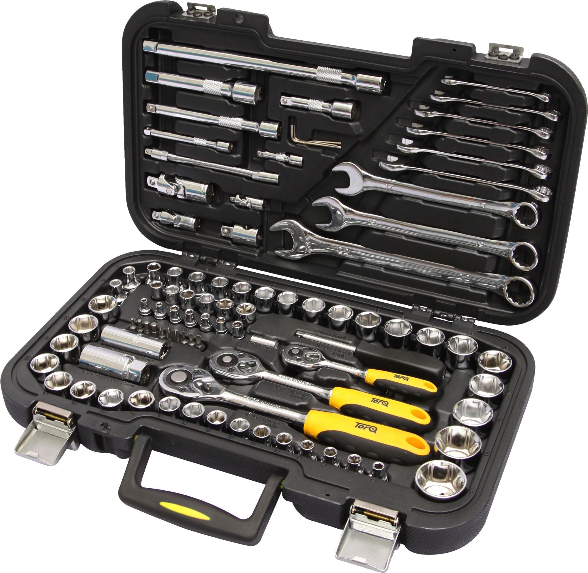 Torq 1/4", 3/8", 1/2" Mixed Socket & Spanner Set, 91 Pieces