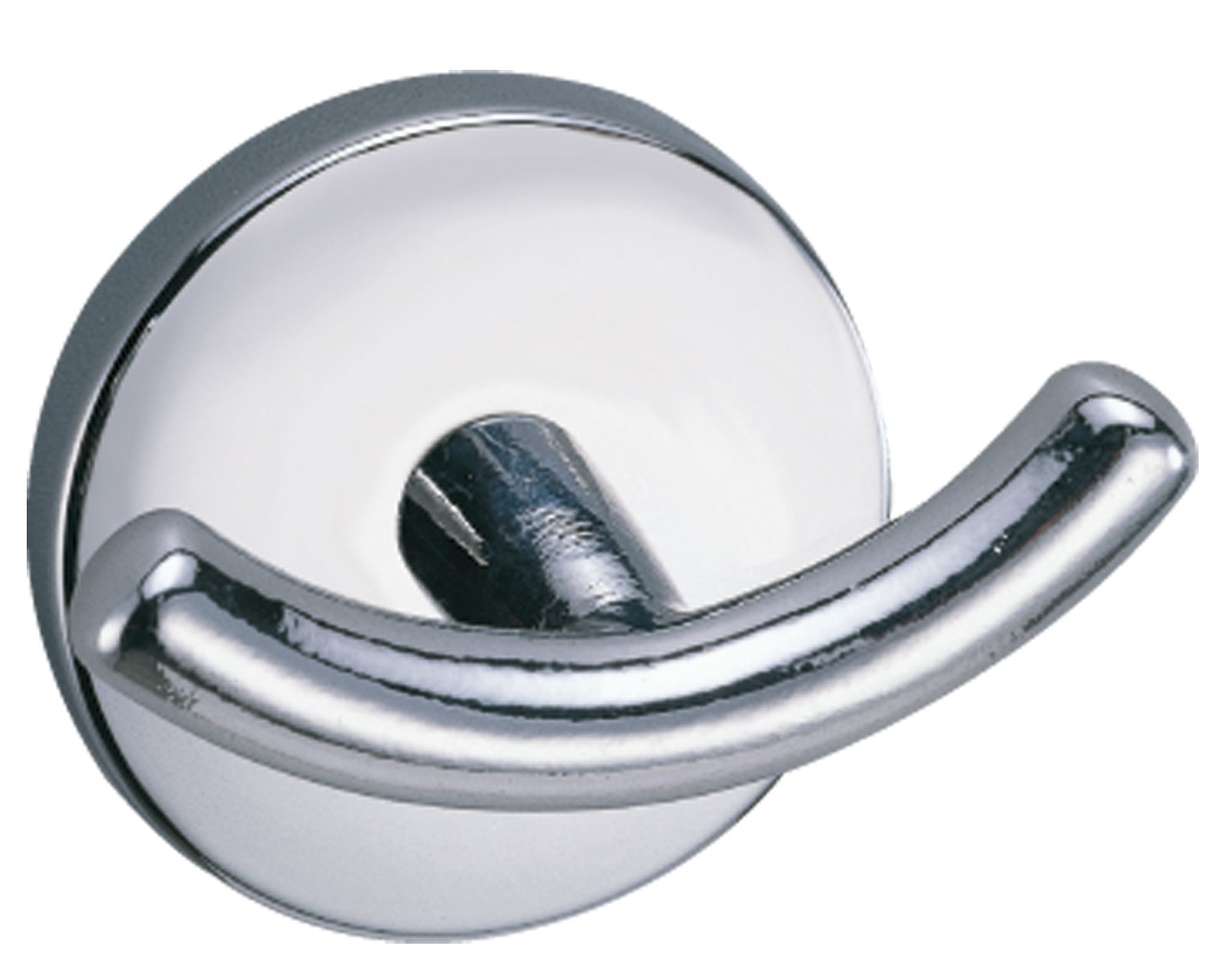 B&Q Curve Chrome Effect Double Hook Departments DIY at B&Q