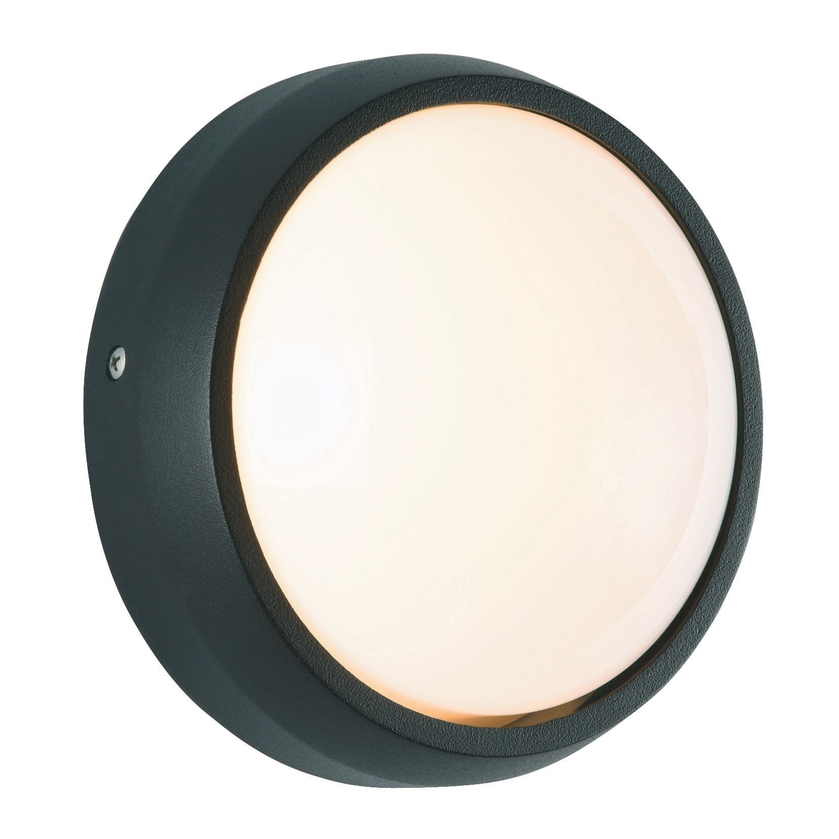 Gino Black Mains Powered External Bulkhead Wall Light Departments DIY at B&Q