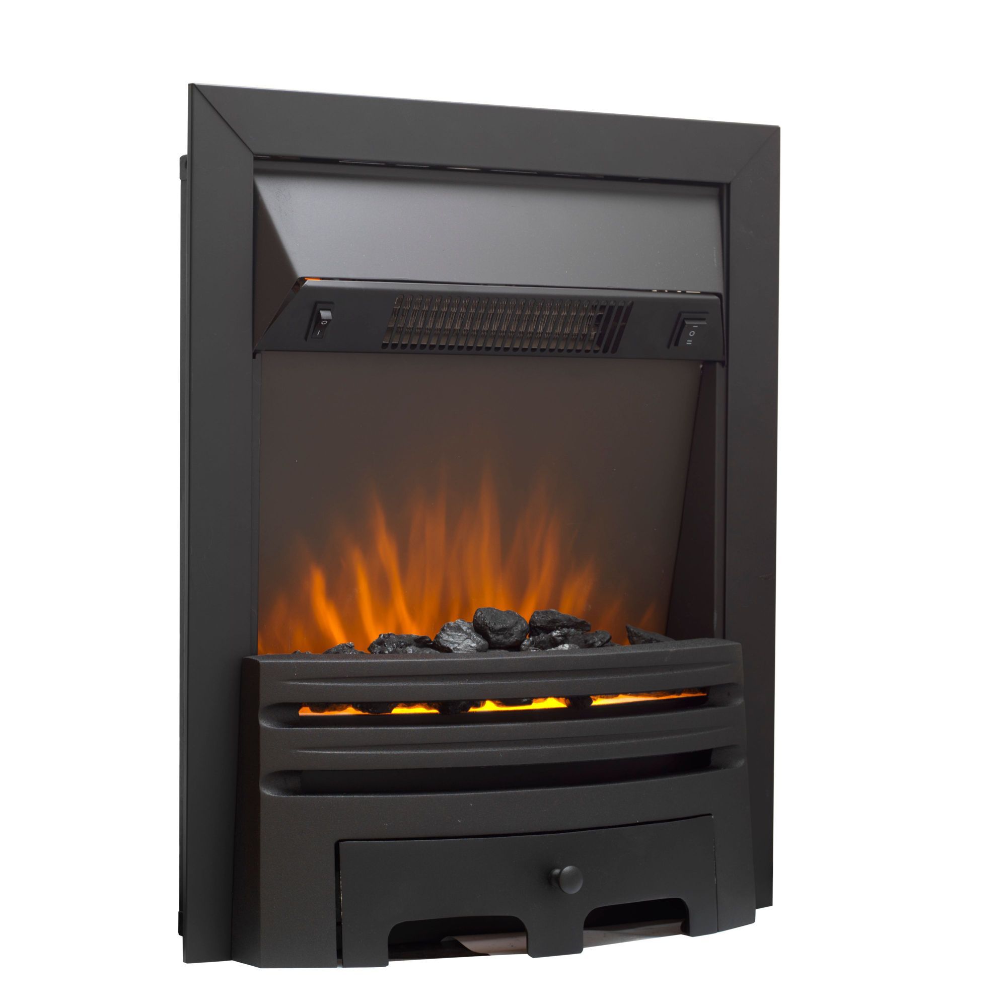 Westerly Black LED Electric fire Departments DIY at B&Q