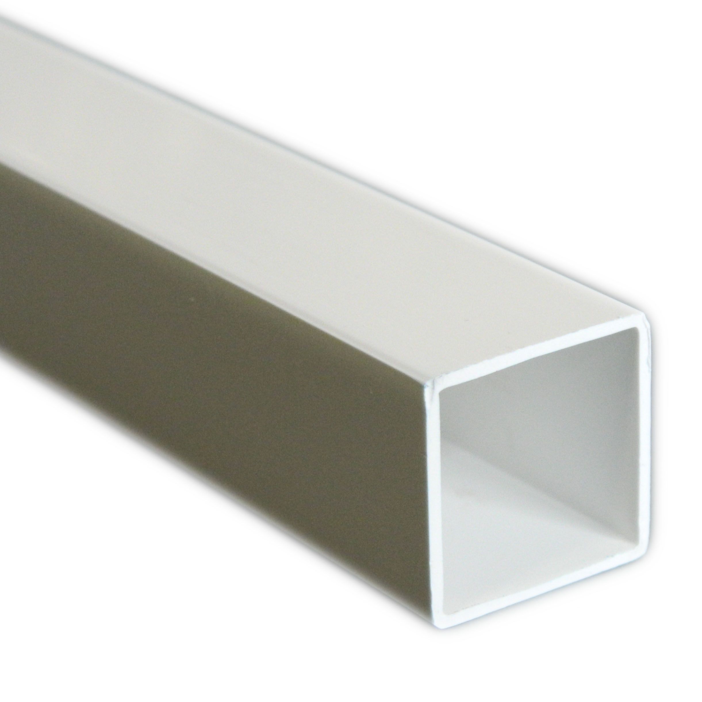 White Plastic Square Tube, (W)15mm (L)1m Departments DIY at B&Q