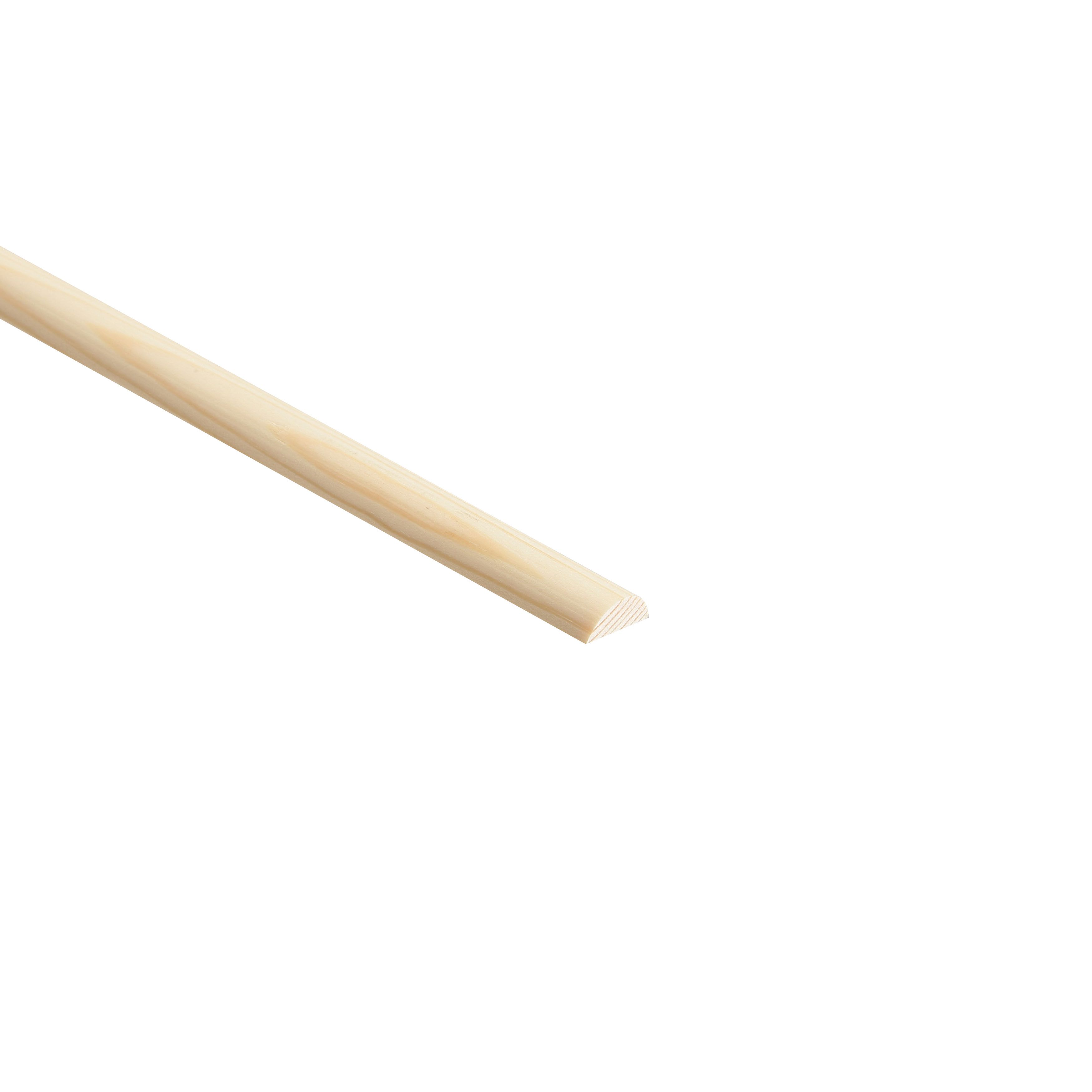 Half Round Moulding (T)8mm (W)21mm (L)2400mm Departments DIY at B&Q