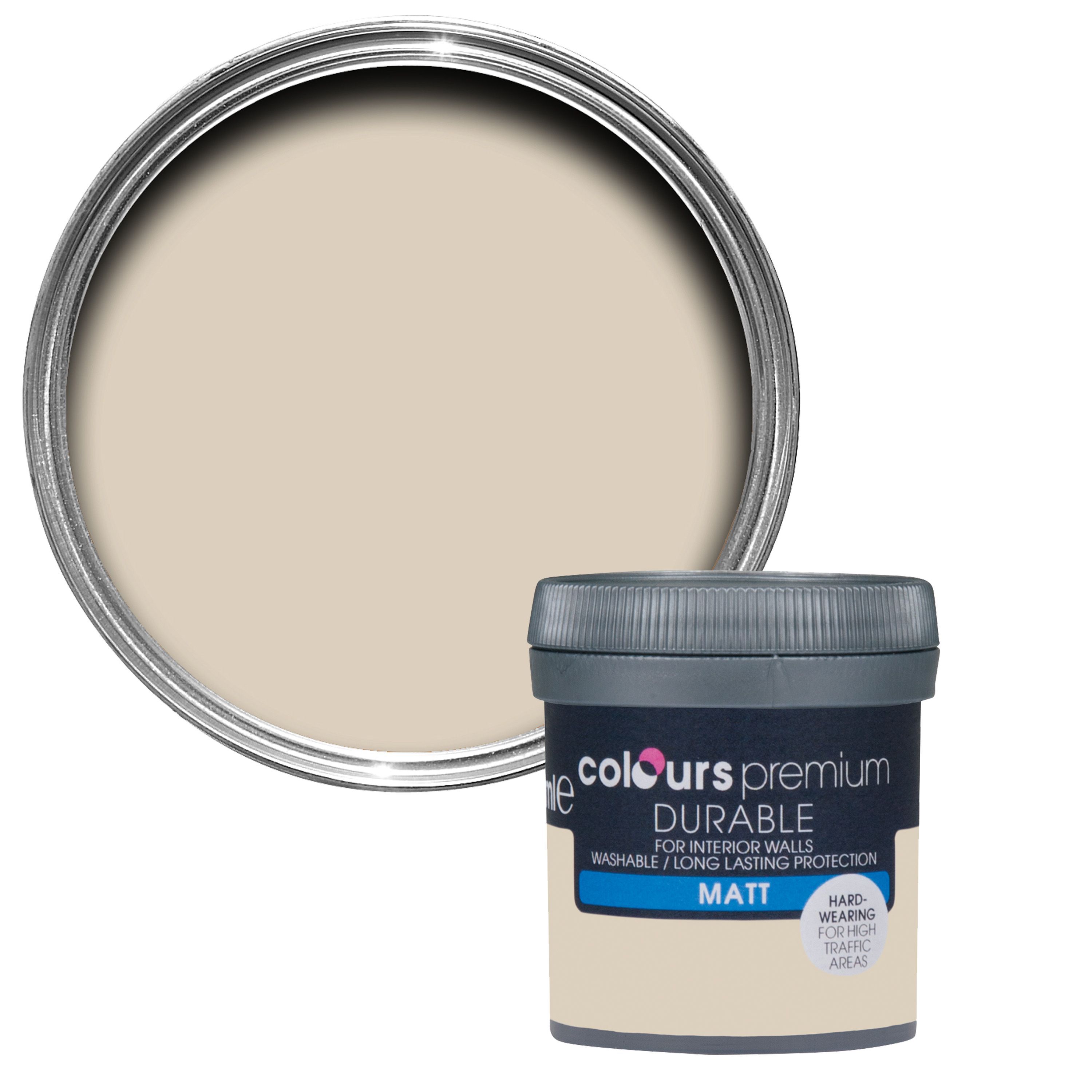 Colours Durable Soft Coffee Matt Emulsion Paint 0.05L Tester Pot Departments DIY at B&Q