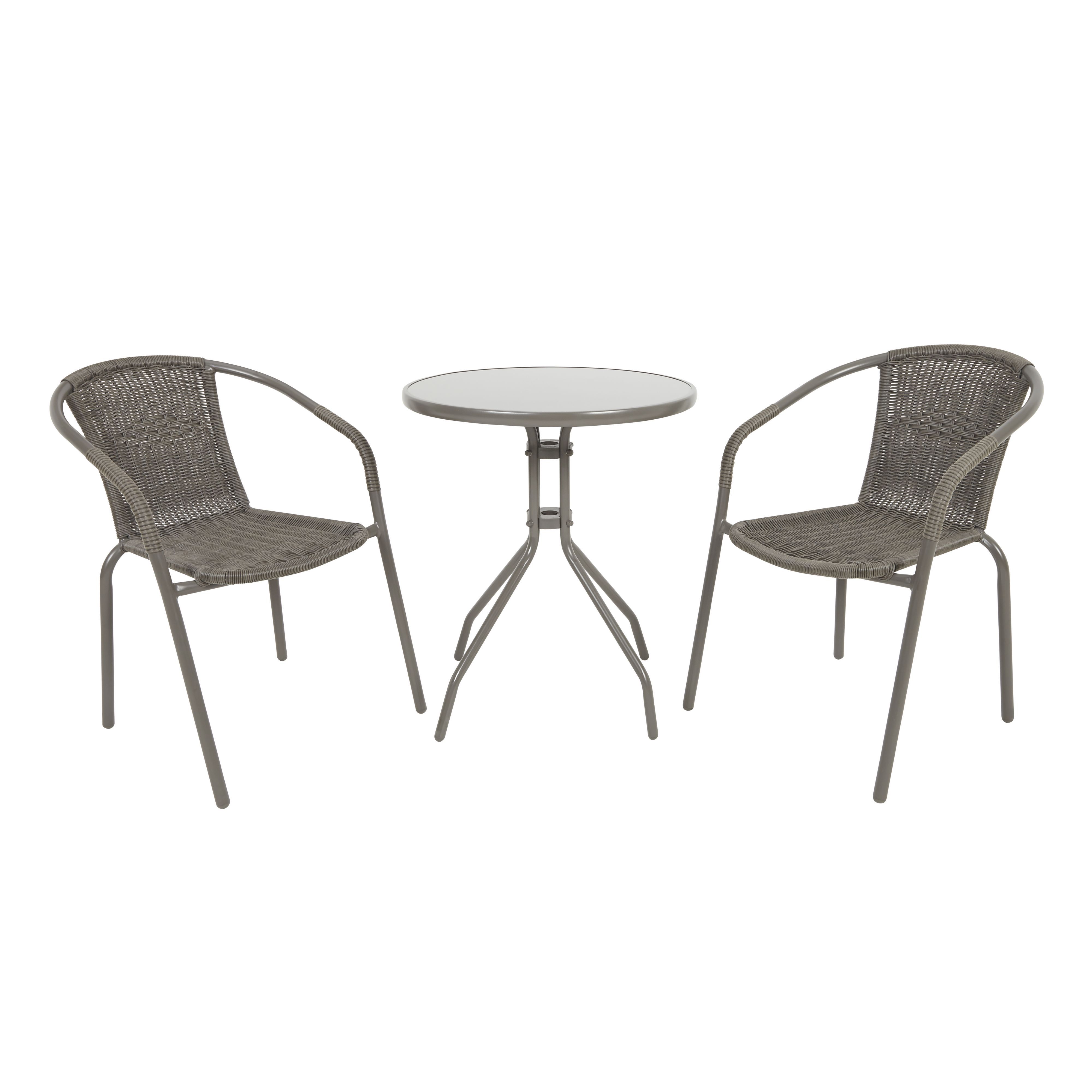 Bari Metal 2 Seater Bistro Set | Departments | DIY at B&Q