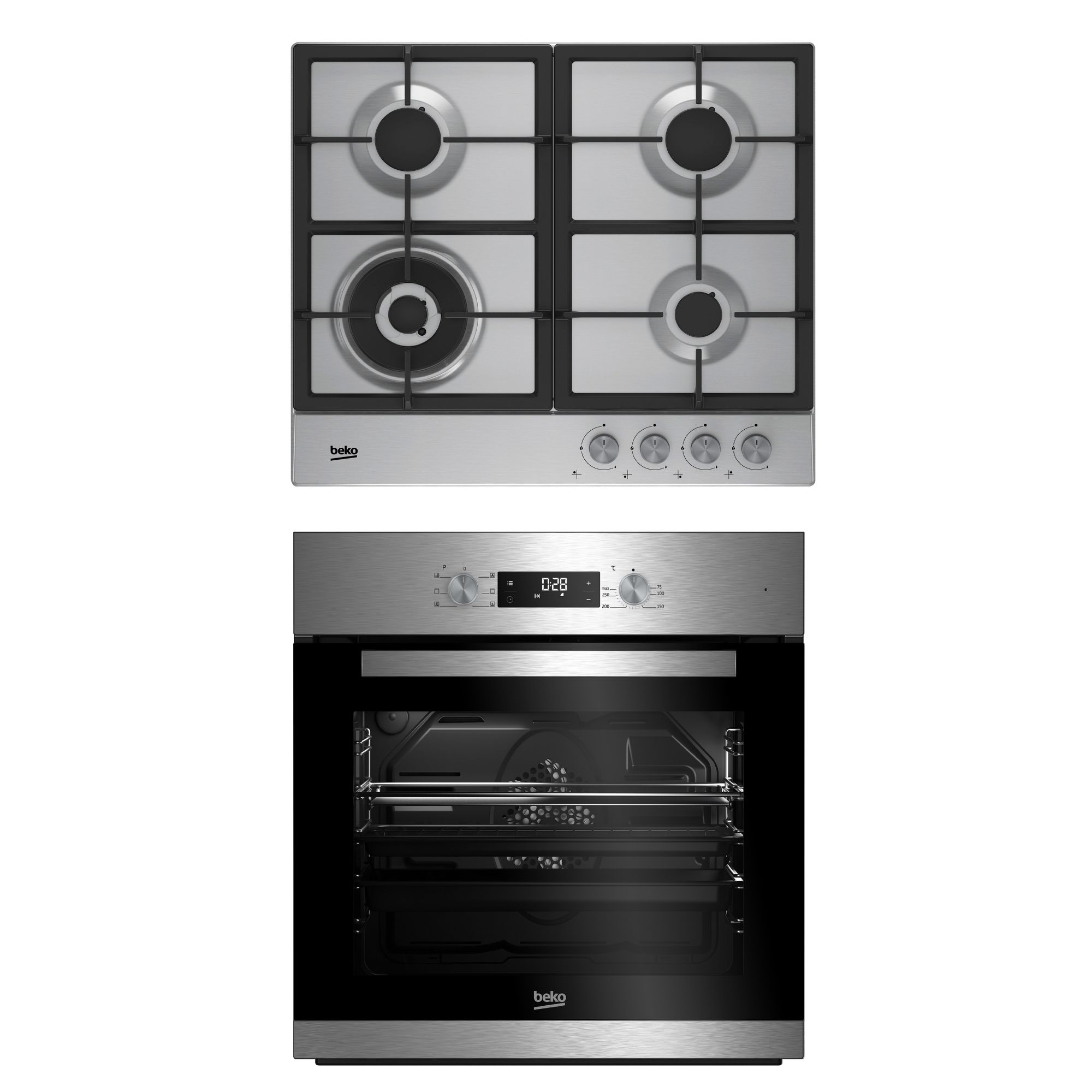 Beko Single Oven & Gas Hob Pack | Departments | DIY at B&Q