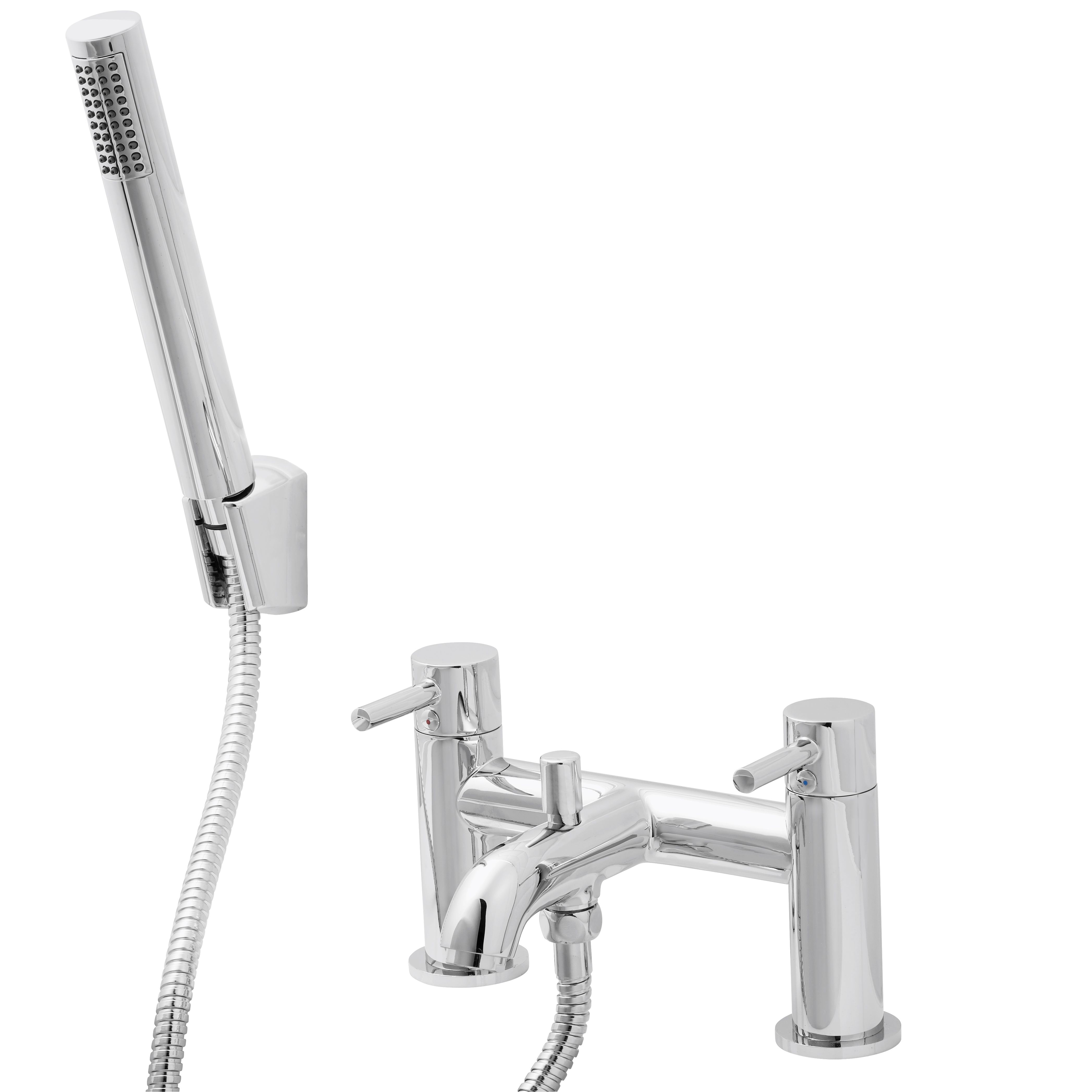Cooke & Lewis Hoffell Chrome plated Bath shower mixer tap Departments