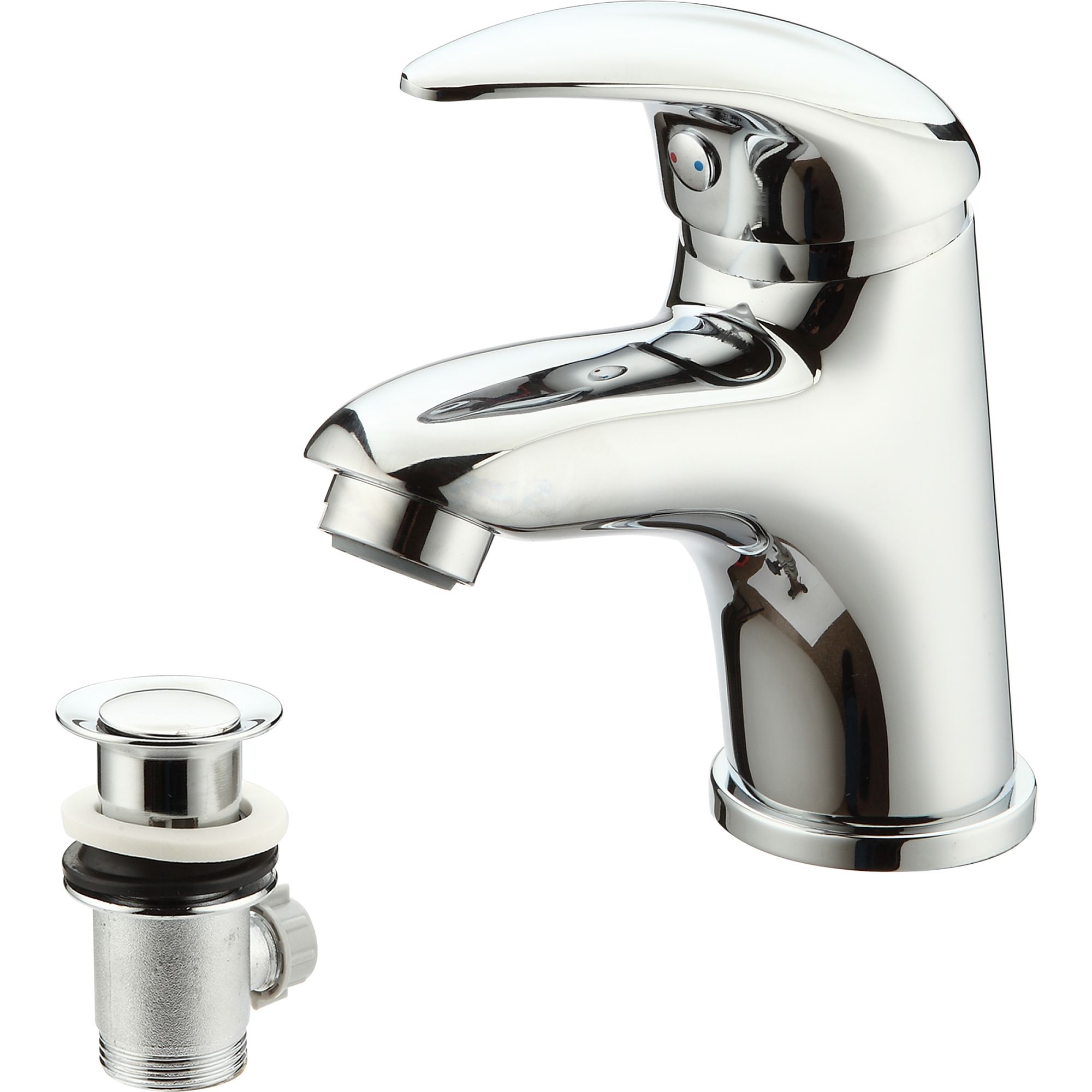 Cooke & Lewis Blyth 1 Lever Basin Mixer Tap | Departments | DIY At B&Q