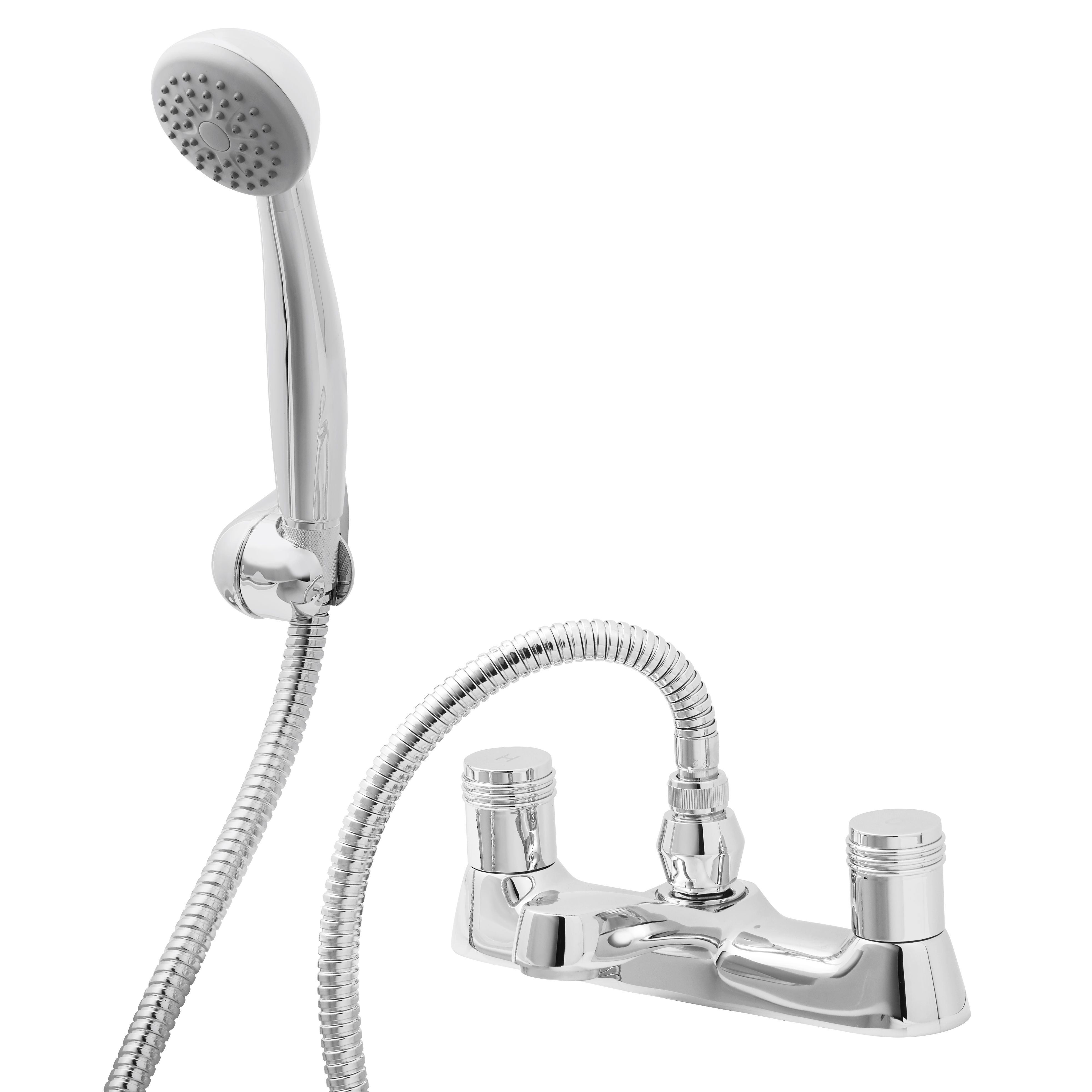 Cooke & Lewis Annagh Chrome plated Bath shower mixer tap Departments