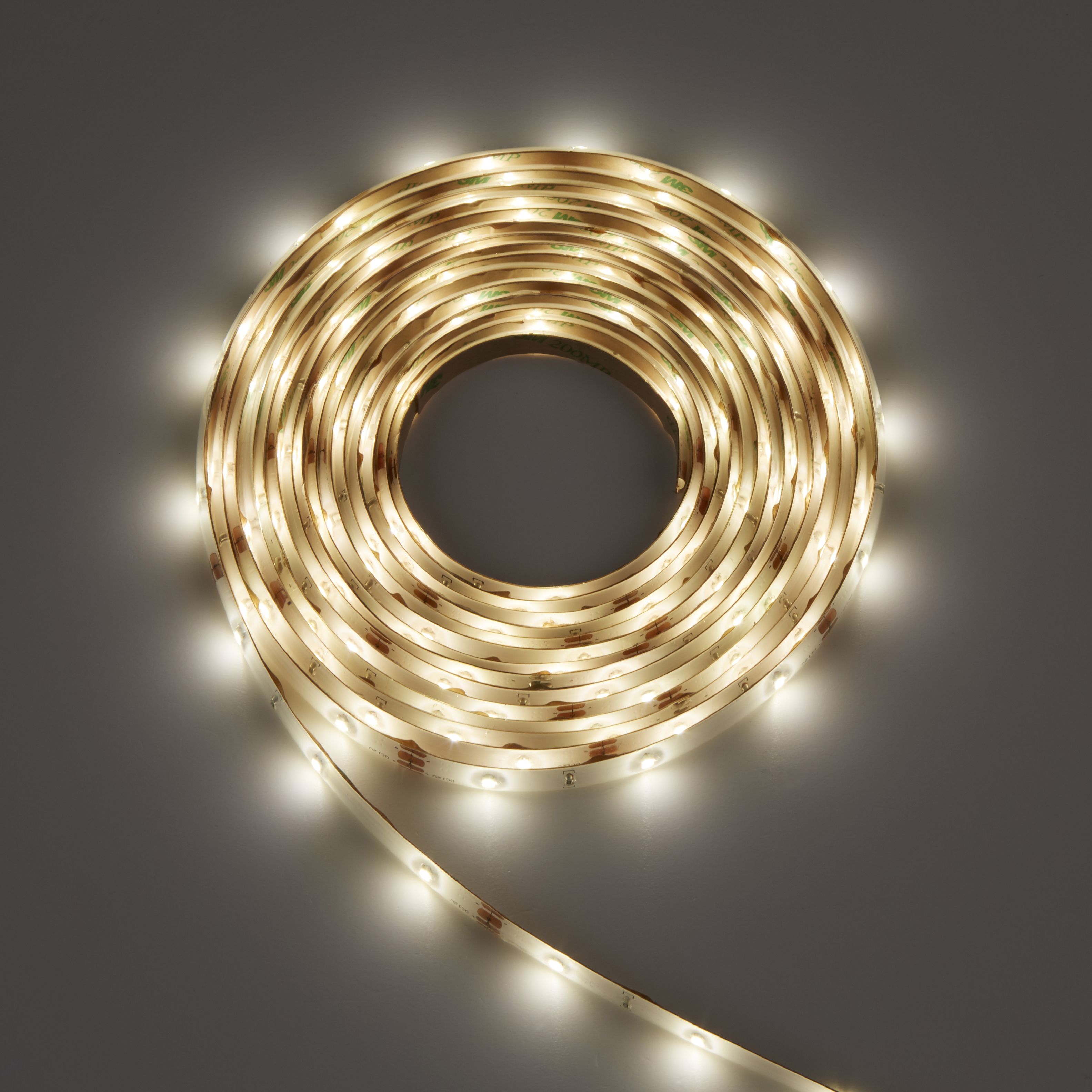 Colours Driggs Mains powered LED Strip light starter kit (L)5000mm IP20 Departments DIY at B&Q