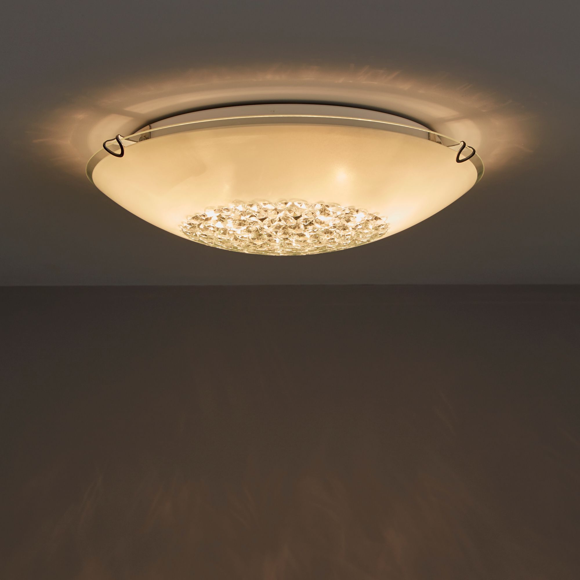 Gaia White 2 Lamp Ceiling Light | Departments | DIY at B&amp;Q