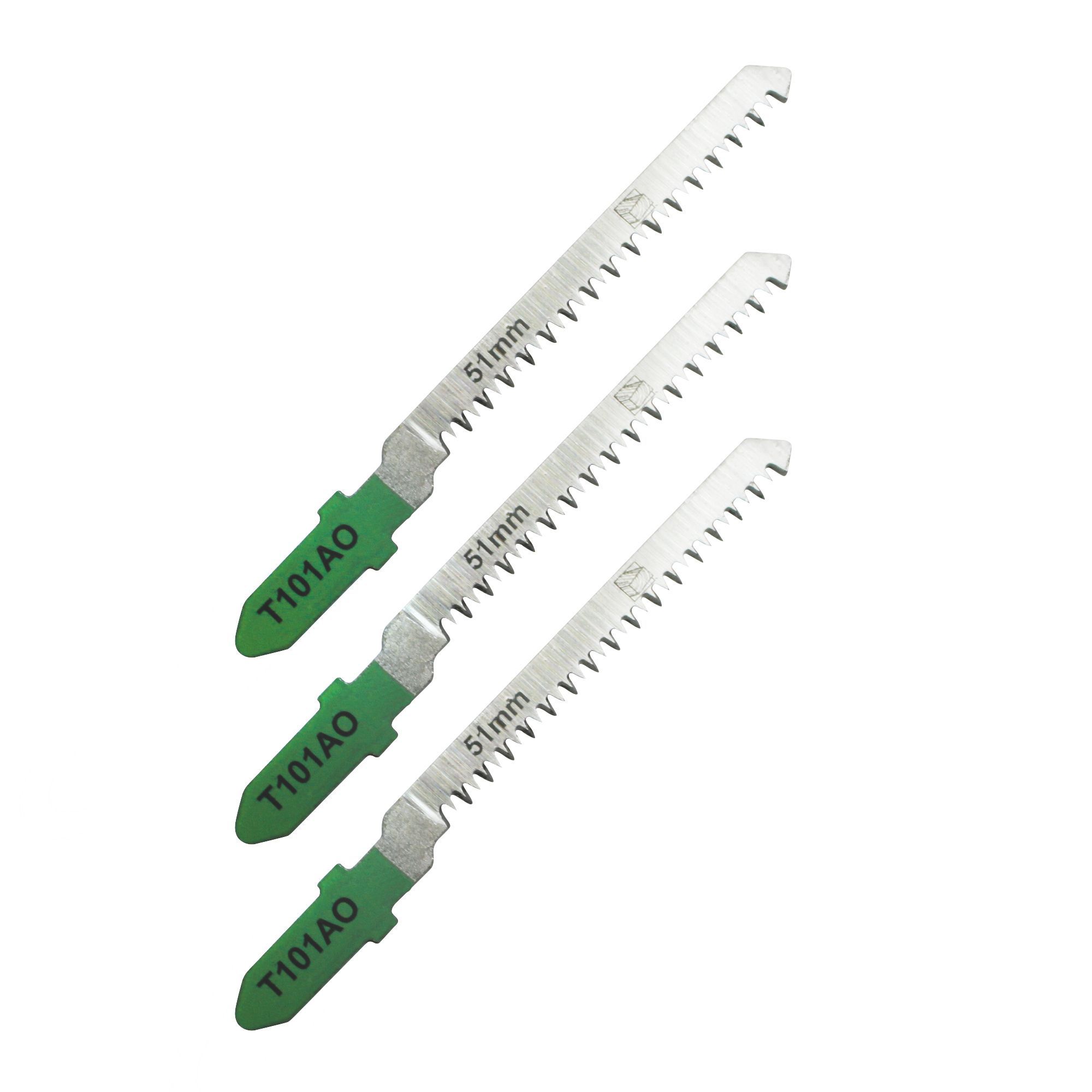 Universal Tshank Jigsaw blades SJG76195 (T101AO) 75mm, Pack of 3