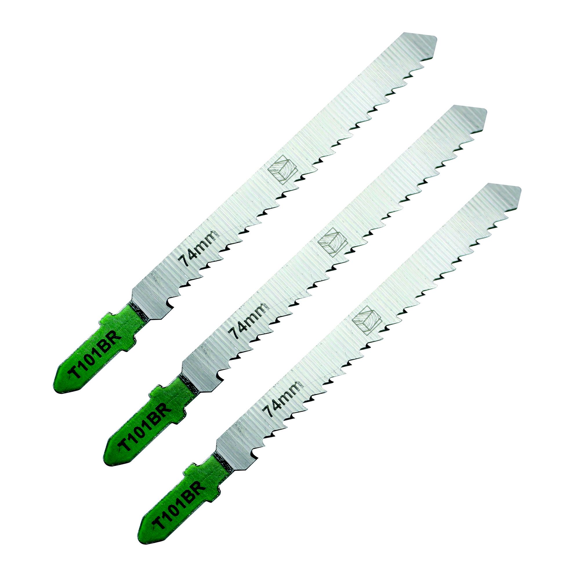 Universal Tshank Jigsaw blades SJG23643 (T101BR) 100mm, Pack of 3