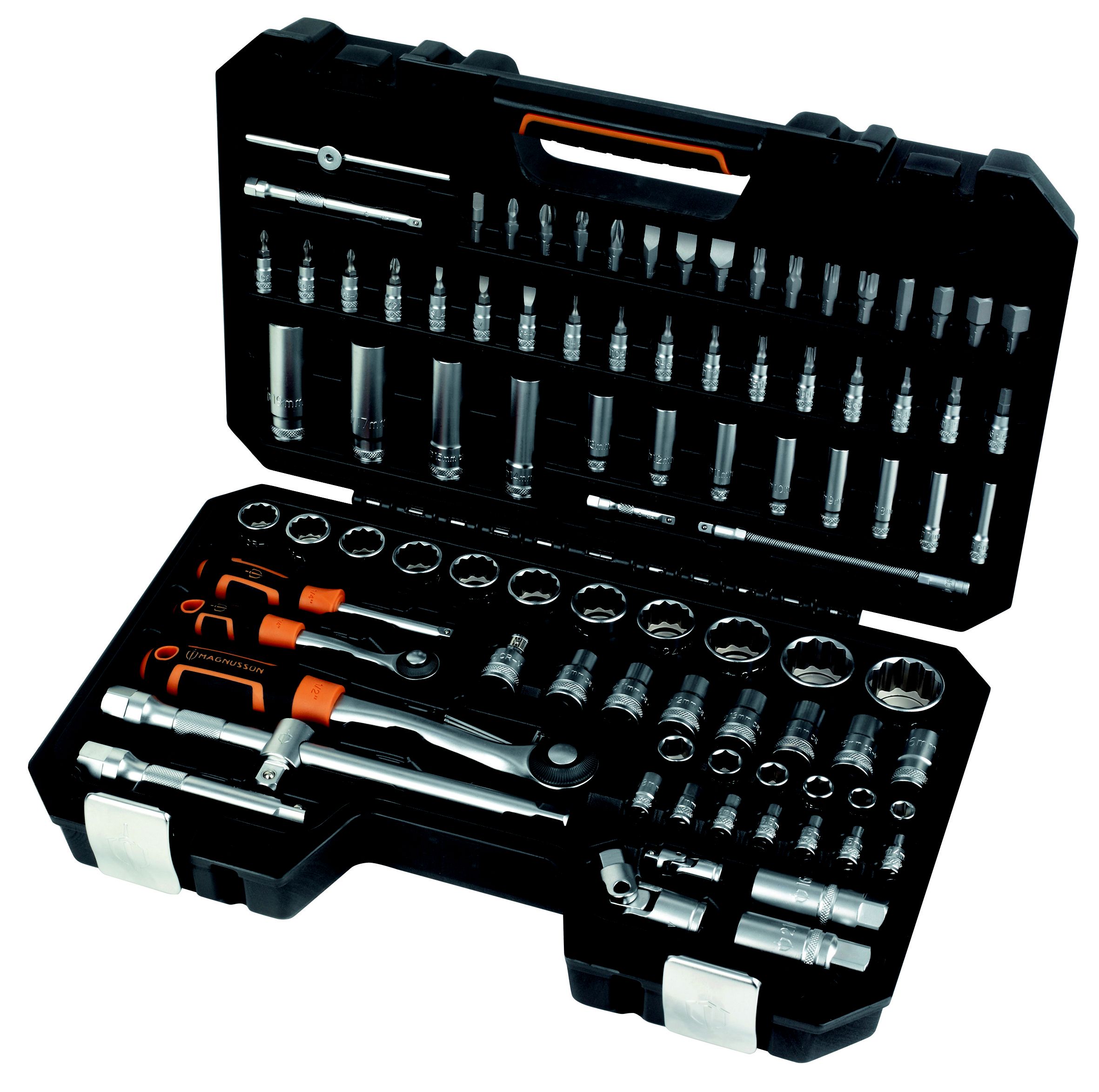 Magnusson 1/4" & 1/2" Mixed Socket Set, 94 pieces Departments