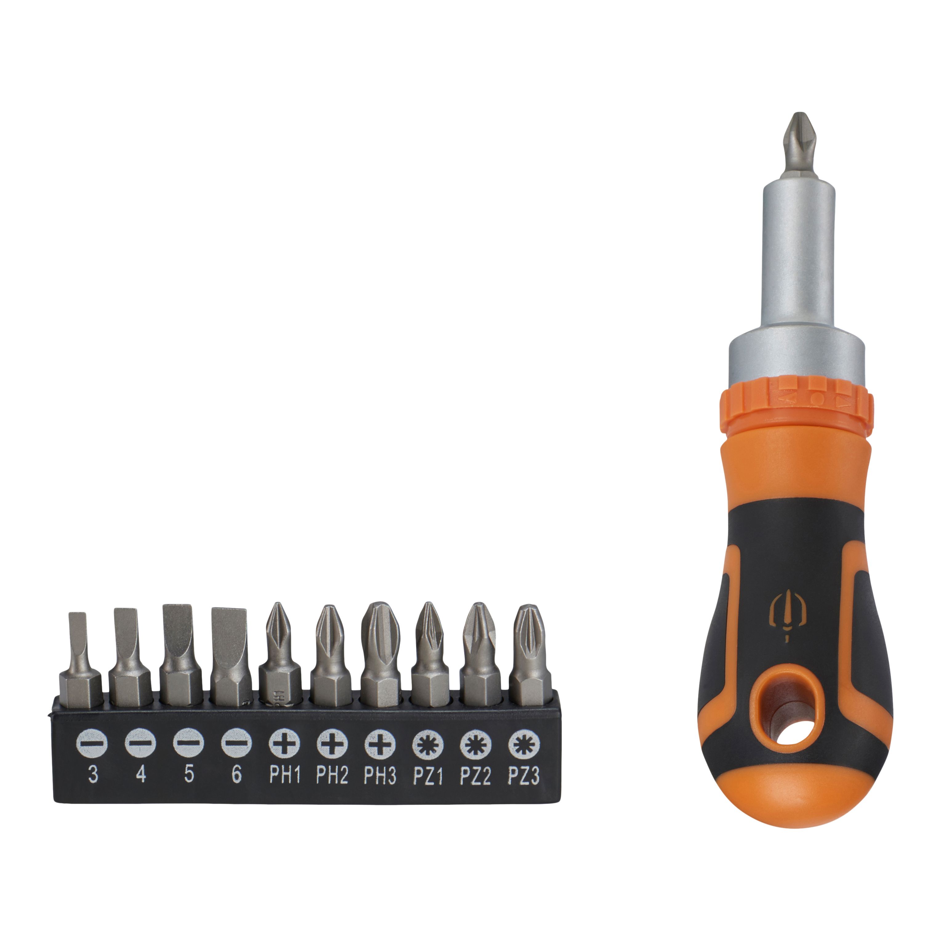 Magnusson 11 Piece Mixed Ratcheting Screwdriver & Bit Set Departments DIY at B&Q