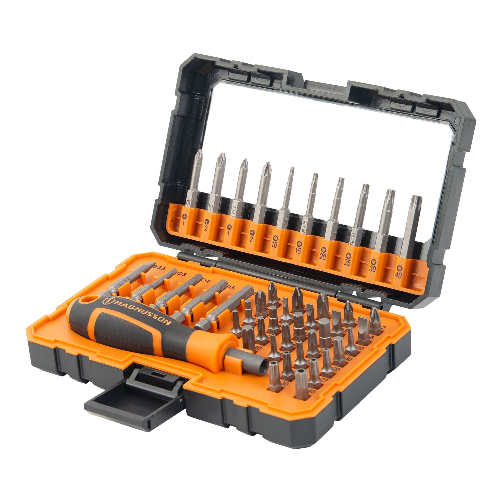 Magnusson 44 Piece Mixed Screwdriver & Bit Set | Departments | DIY At B&Q