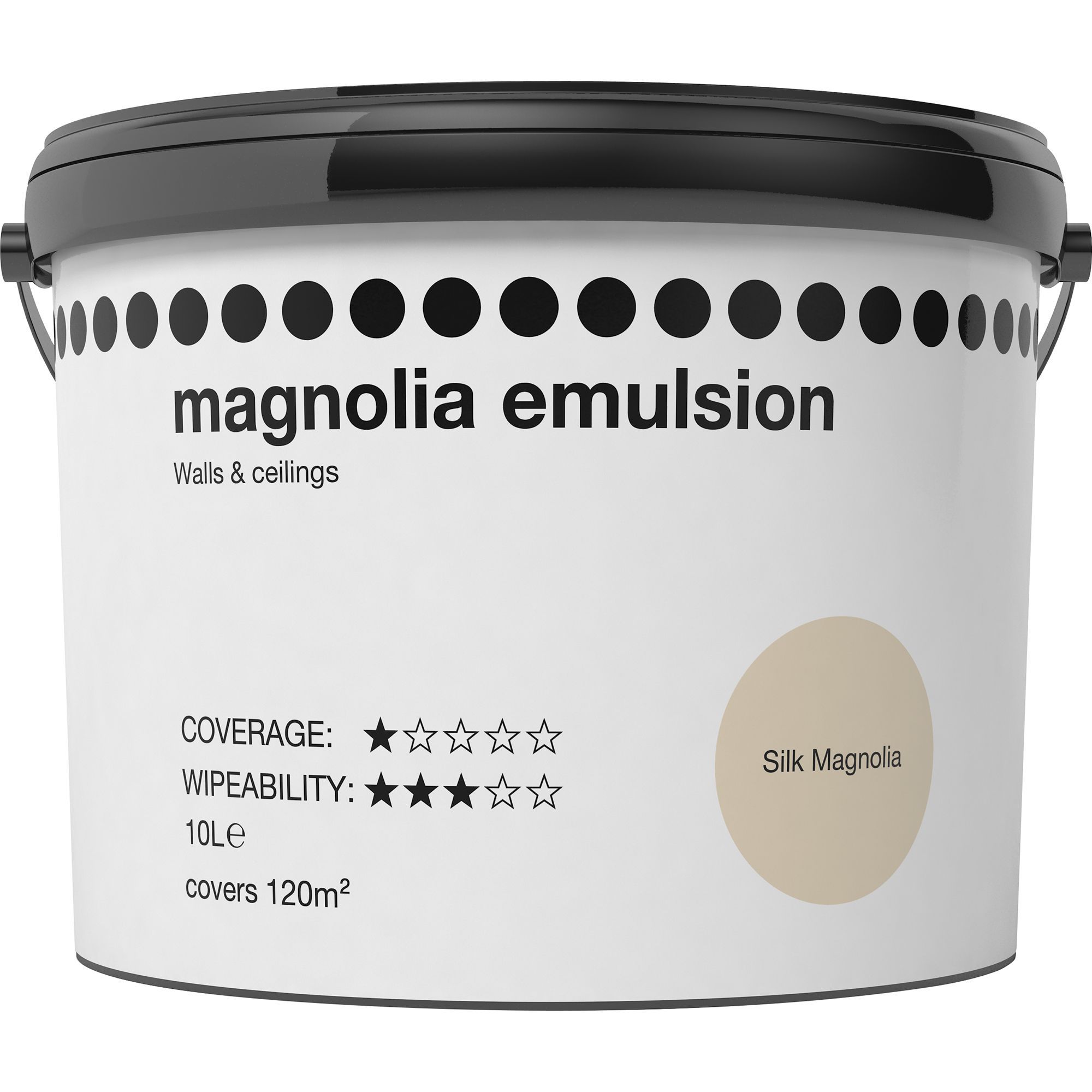 Magnolia Silk Silk Emulsion Paint 10L Departments DIY at B&Q