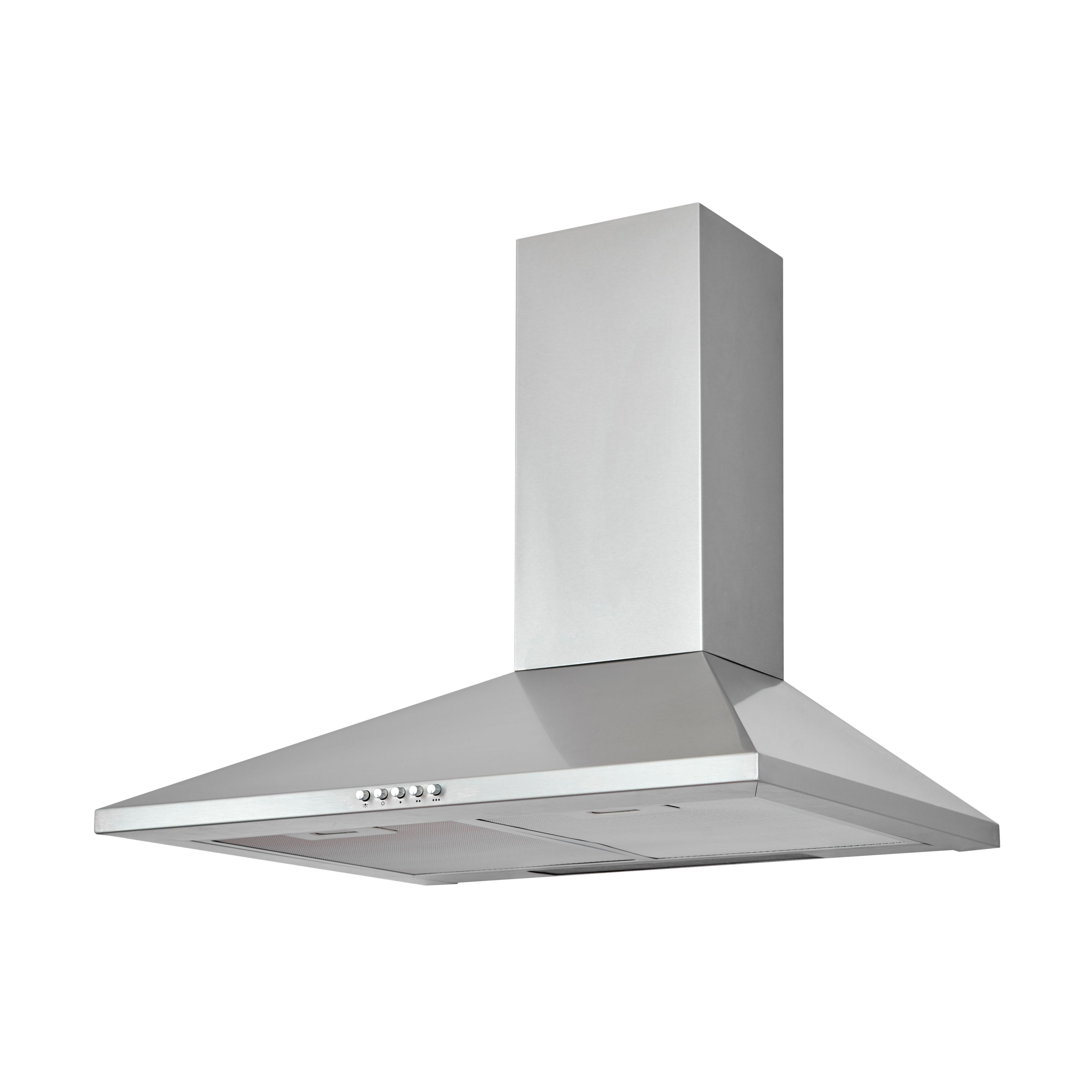 CHS60 Stainless steel Chimney Cooker hood, (W) 600mm Departments