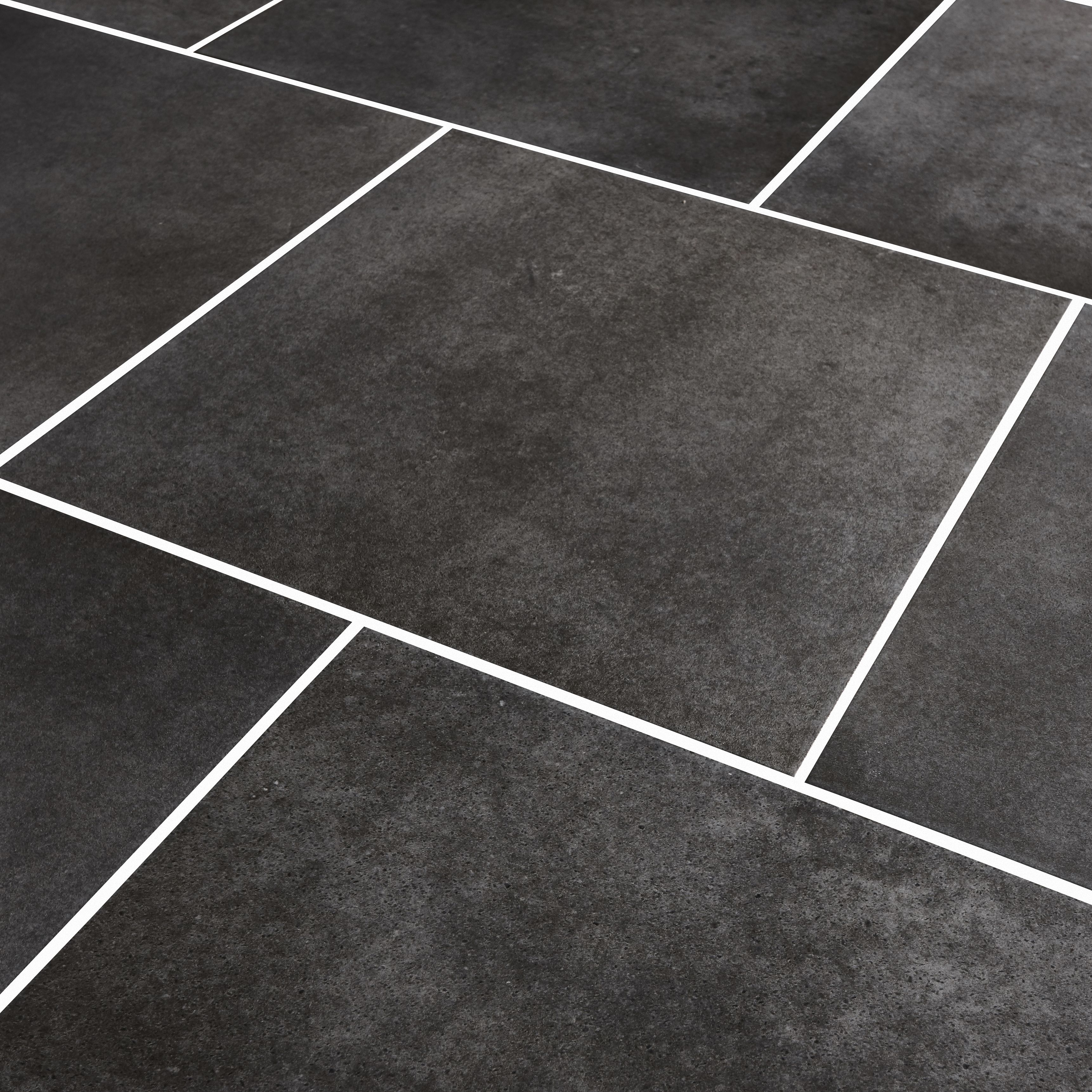 Konkrete Grey Concrete effect Modern Porcelain Floor tile , Sample, (L)426mm (W)426mm