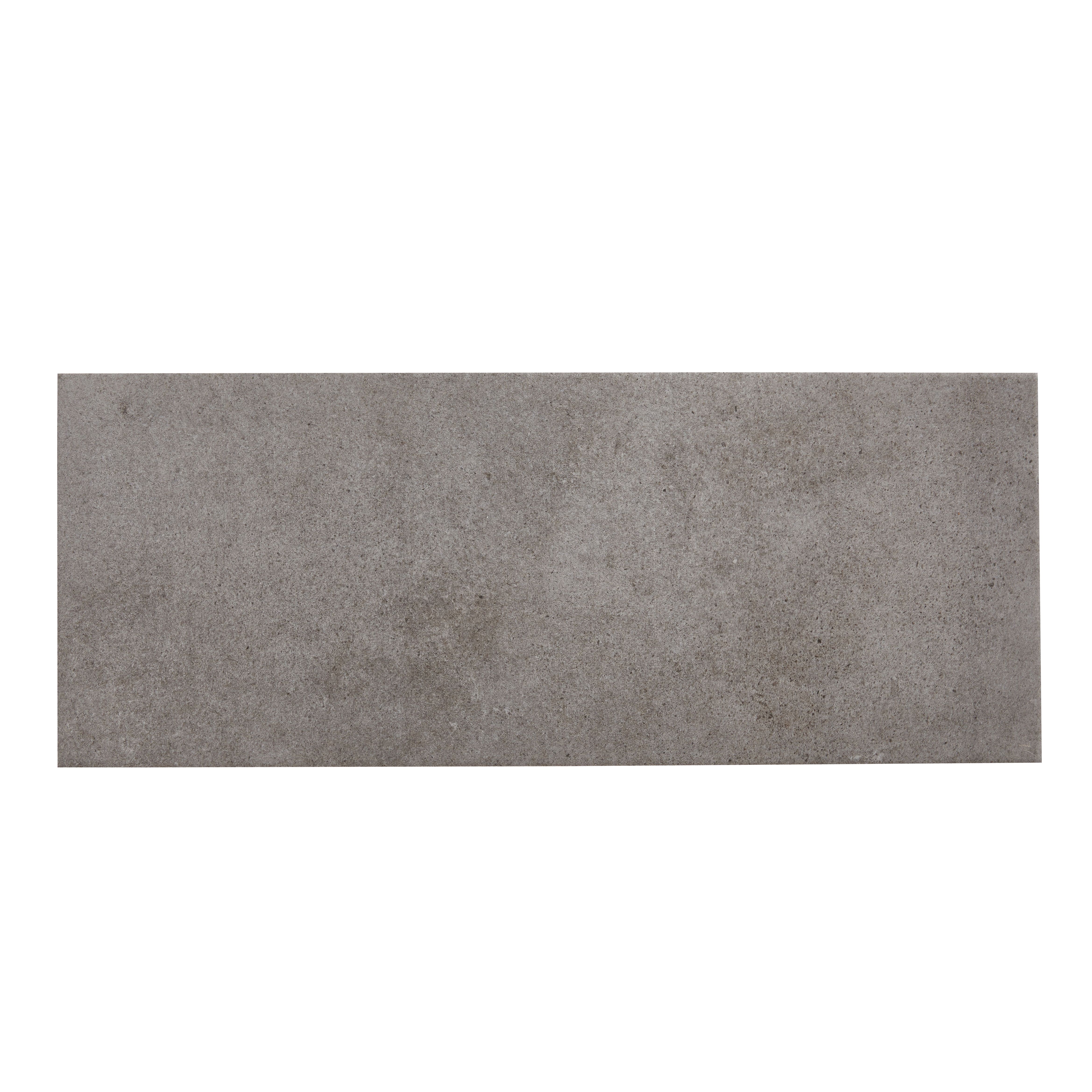 Konkrete Grey Matt Plain Ceramic Wall tile, Sample, (L)500mm (W)200mm Departments DIY at B&Q