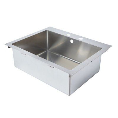 ... Amp?re 1 Bowl Brushed Stainless Steel Sink Departments DIY at B&Q