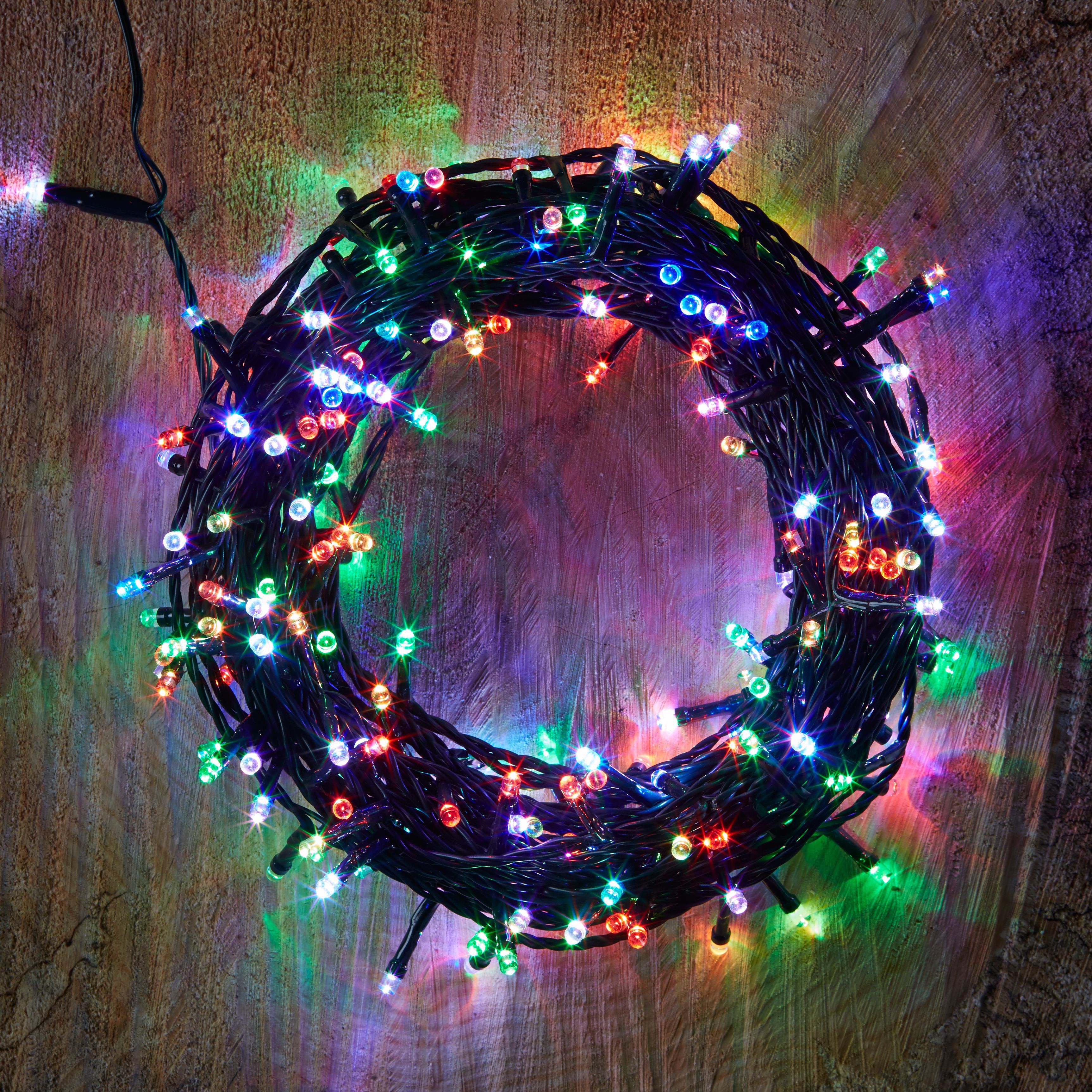 240 Colour Changing LED String Lights Departments DIY at B&Q