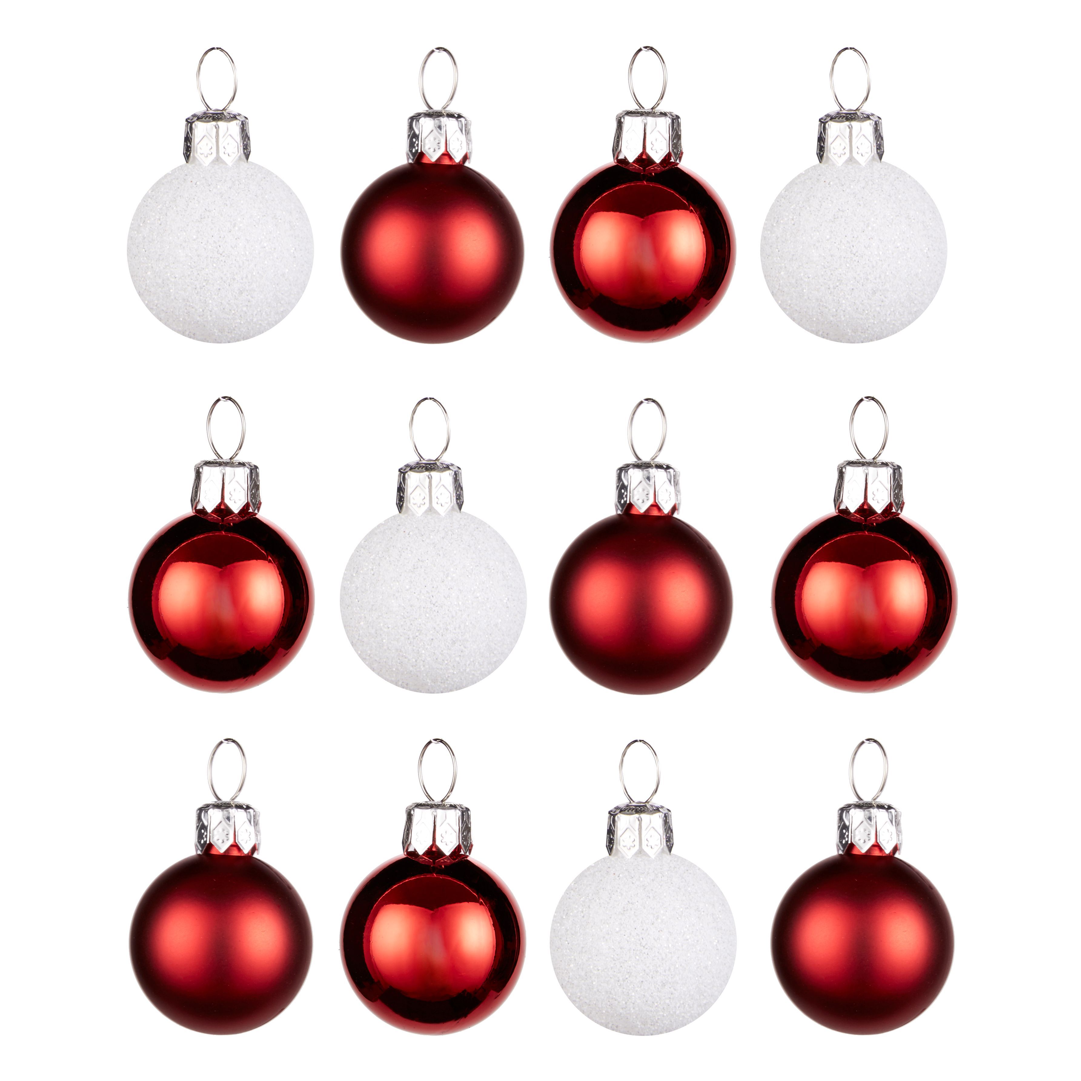 Silver Assorted Baubles, Pack Of 24 | Departments | DIY At B&Q