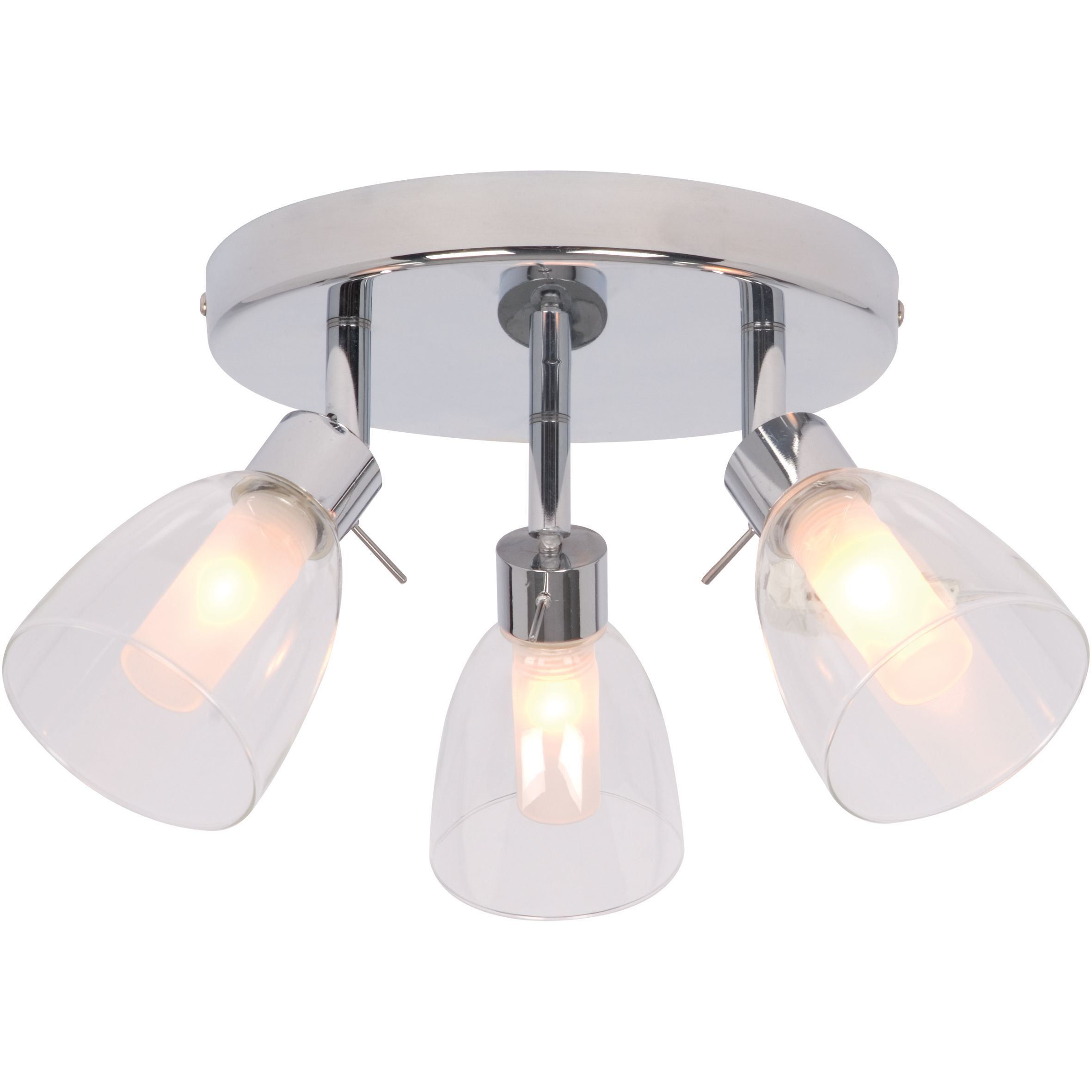 Geni Chrome-Plated 3 Lamp Bathroom Spotlight | Departments | DIY at B&Q