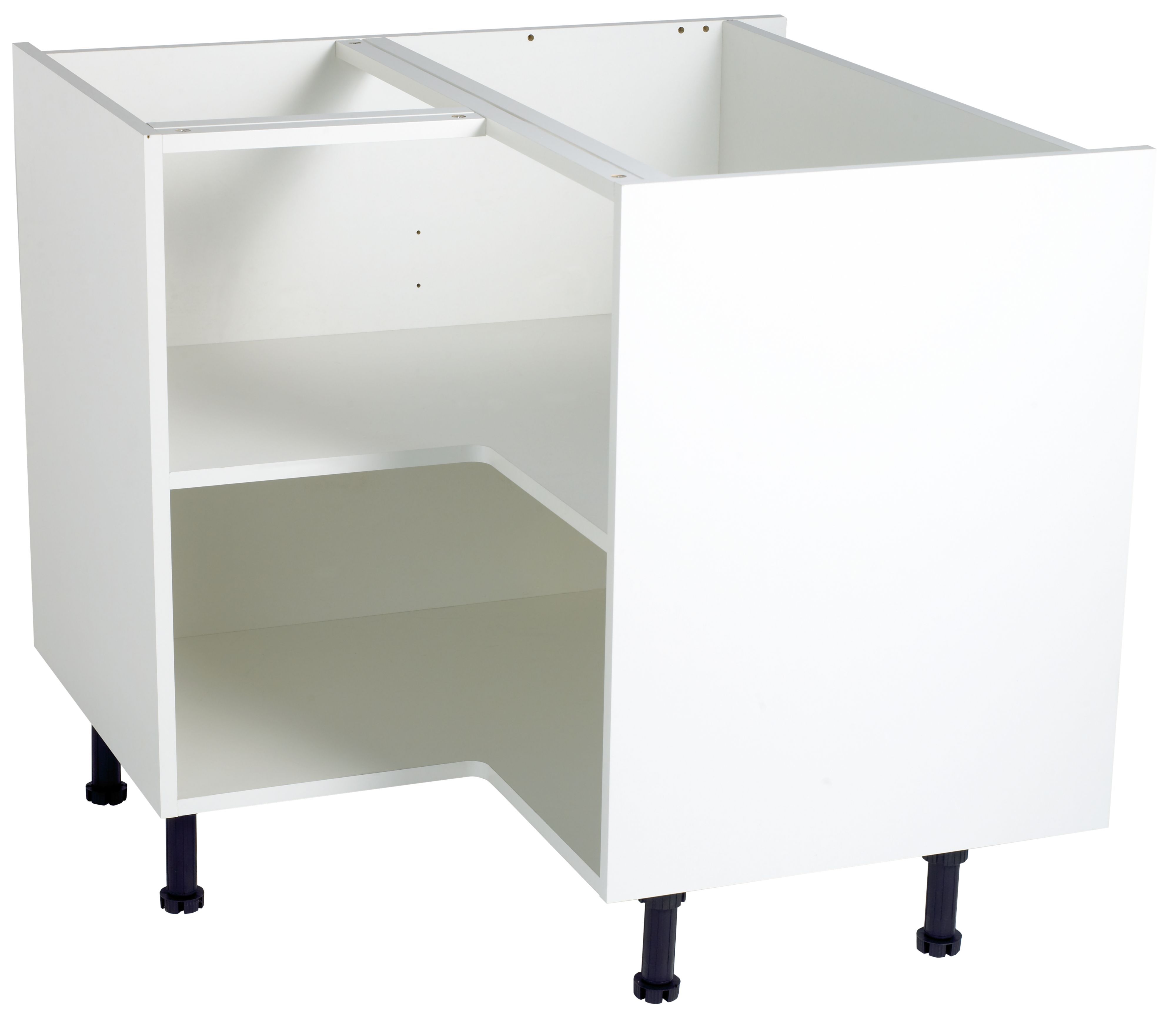 Cooke & Lewis White Standard Corner Base Cabinet Unit Carcass (W)925mm