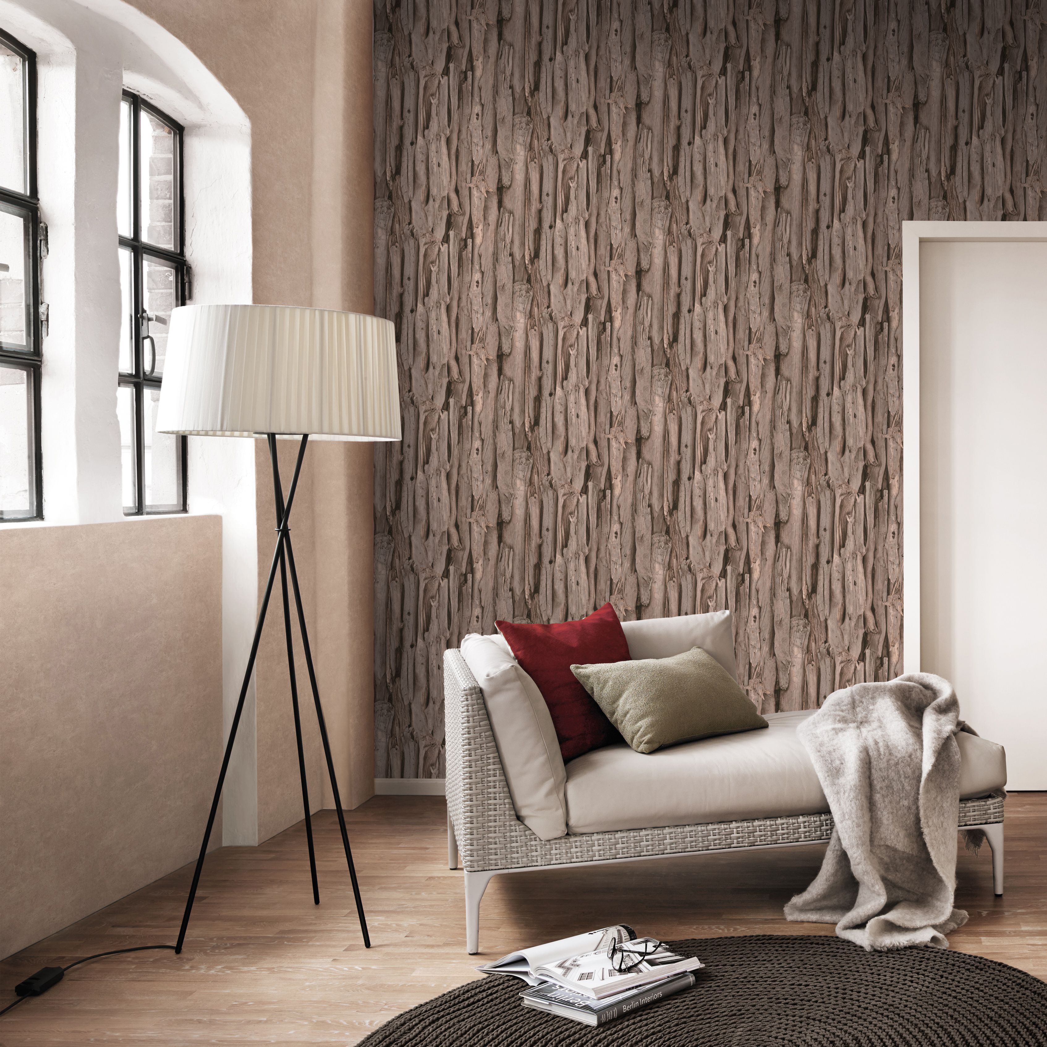 Brown Driftwood Vinyl Wallpaper | Departments | DIY at B&Q